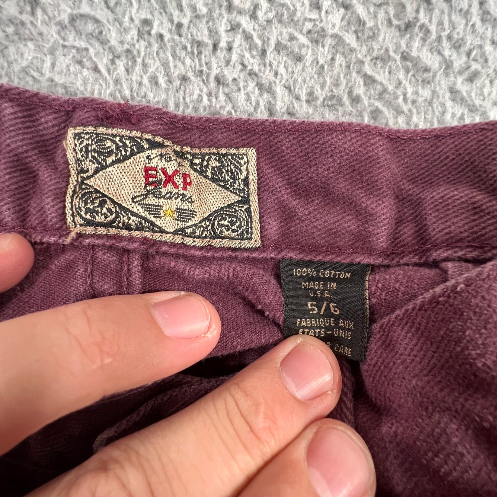 Express VINTAGE Express Jeans Womens 6 Purple 80s Tapered High Rise Mom Pants Size 28" / US 6 / IT 42 - 5 Thumbnail