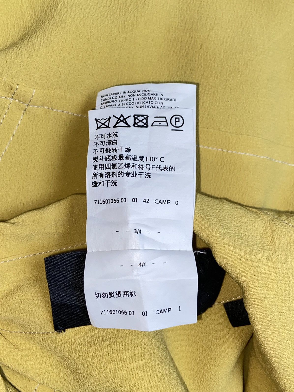 Max Mara × Sportmax SPORTMAX CODE Yellow Shirt Size S / US 4 / IT 40 - 11 Thumbnail