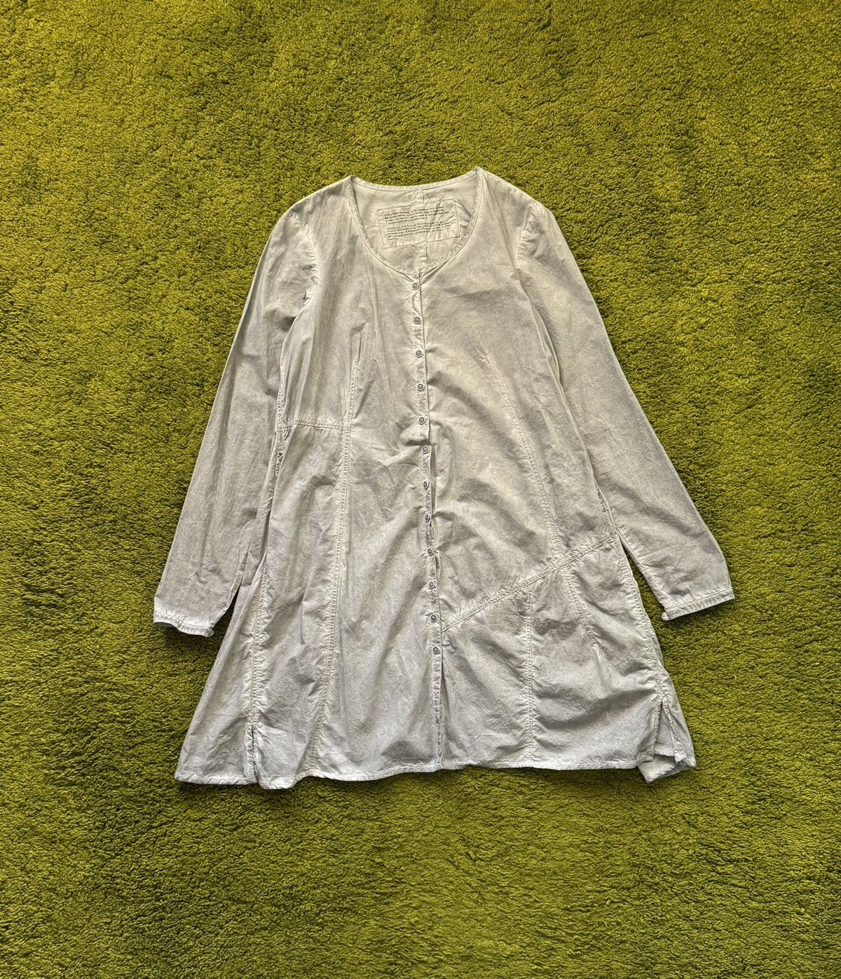 Designer × Rundholz Rundholz avant garde graphite washed dress tunic Size L / US 10 / IT 46 - 1 Thumbnail