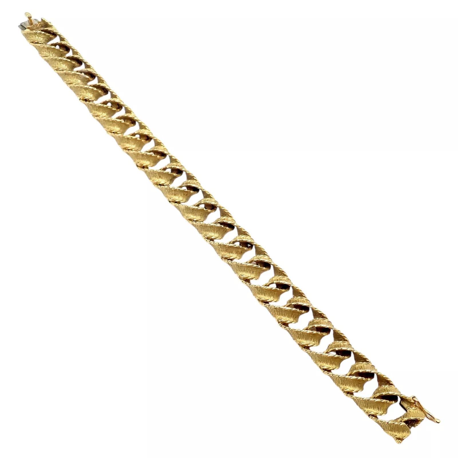 Tiffany & Co. 18k Yellow Gold France Ribbon Curb Bracelet 1987 Size ONE SIZE - 7 Thumbnail