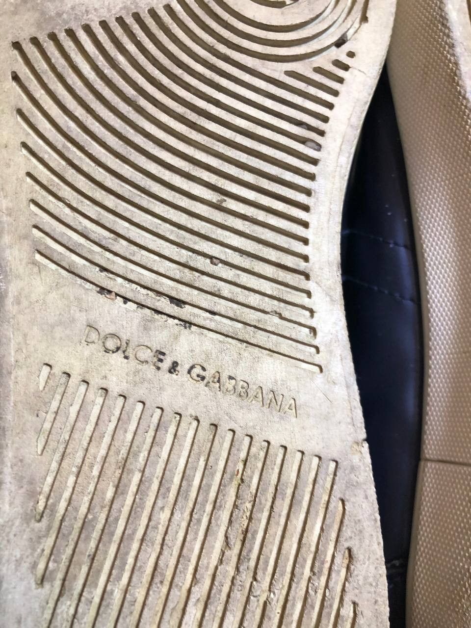 Dolce & Gabbana Dolce Gabbana Designer Navy Blue leather Lace Up Trainers Size US 8 / EU 41 - 3 Thumbnail