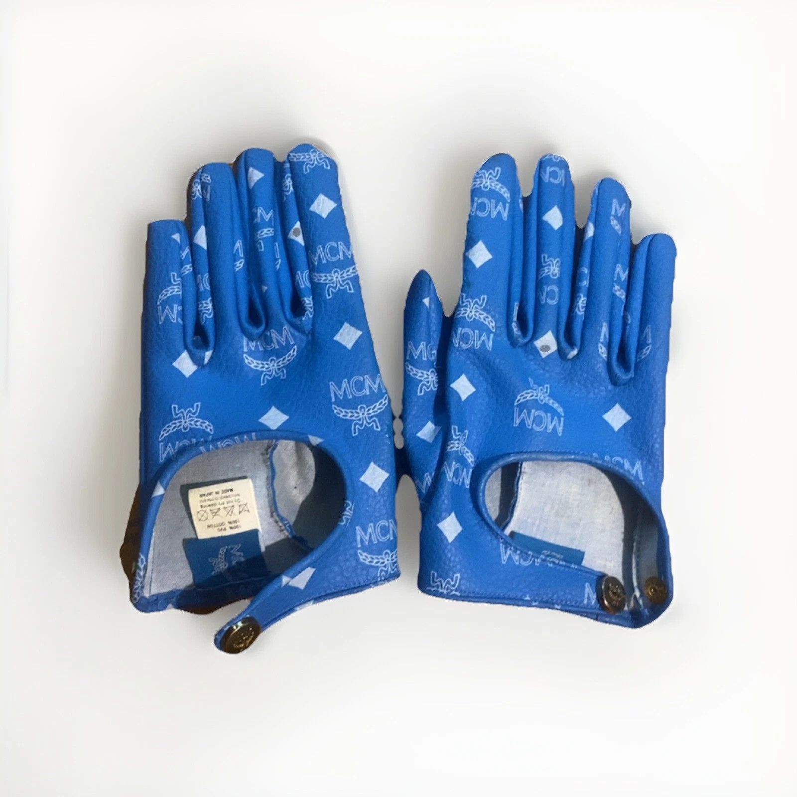 MCM × TISA Ultra Rare Blue Monogram Gloves Size ONE SIZE - 1 Thumbnail