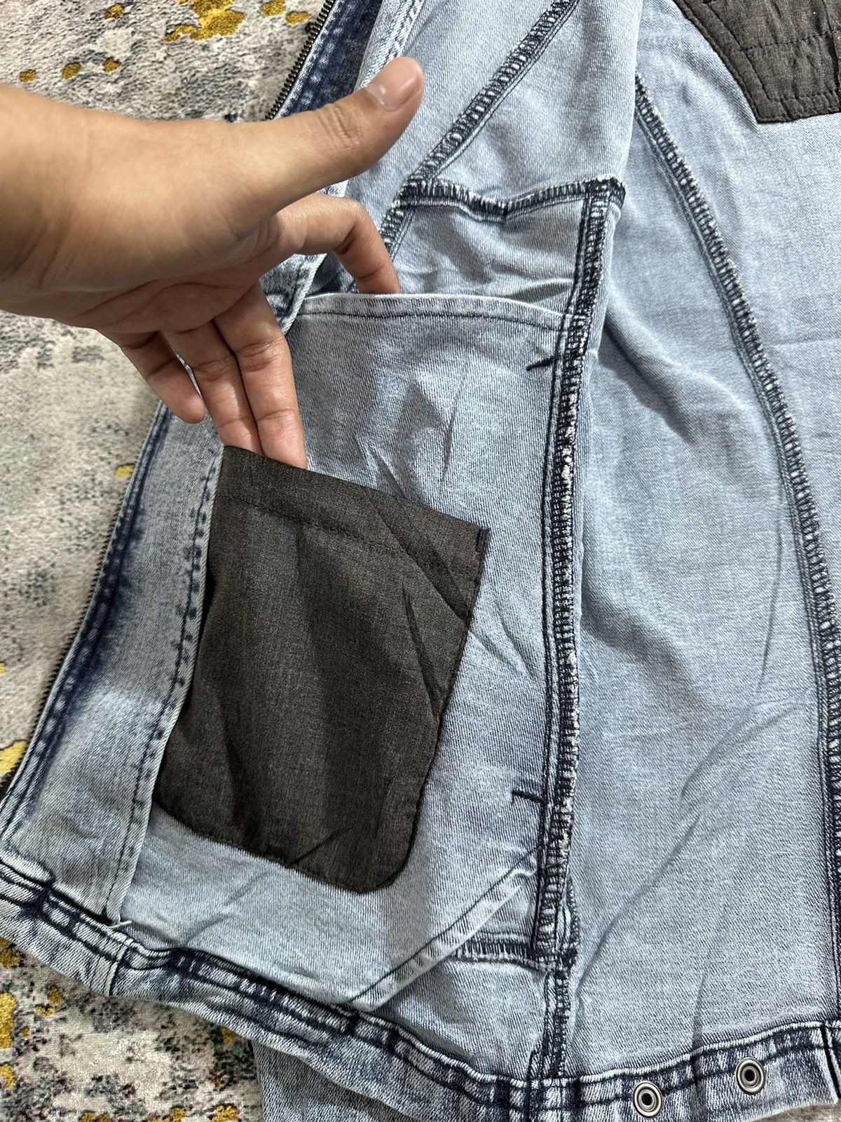 PPFM MULTI POCKET PPFM TORNADO MART STYLE JACKET WASHED DENIM Size US M / EU 48-50 / 2 - 12 Thumbnail
