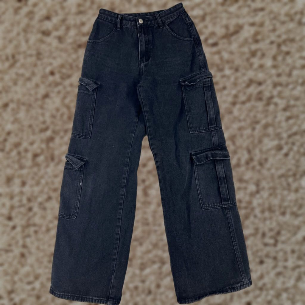 Shein VINTAGE SheIn Jeans Womens 24 Beige Denim Pants Straight Leg Medium Rise 24x30 Casual Cotton Size 42" / US 20 - 1 Thumbnail