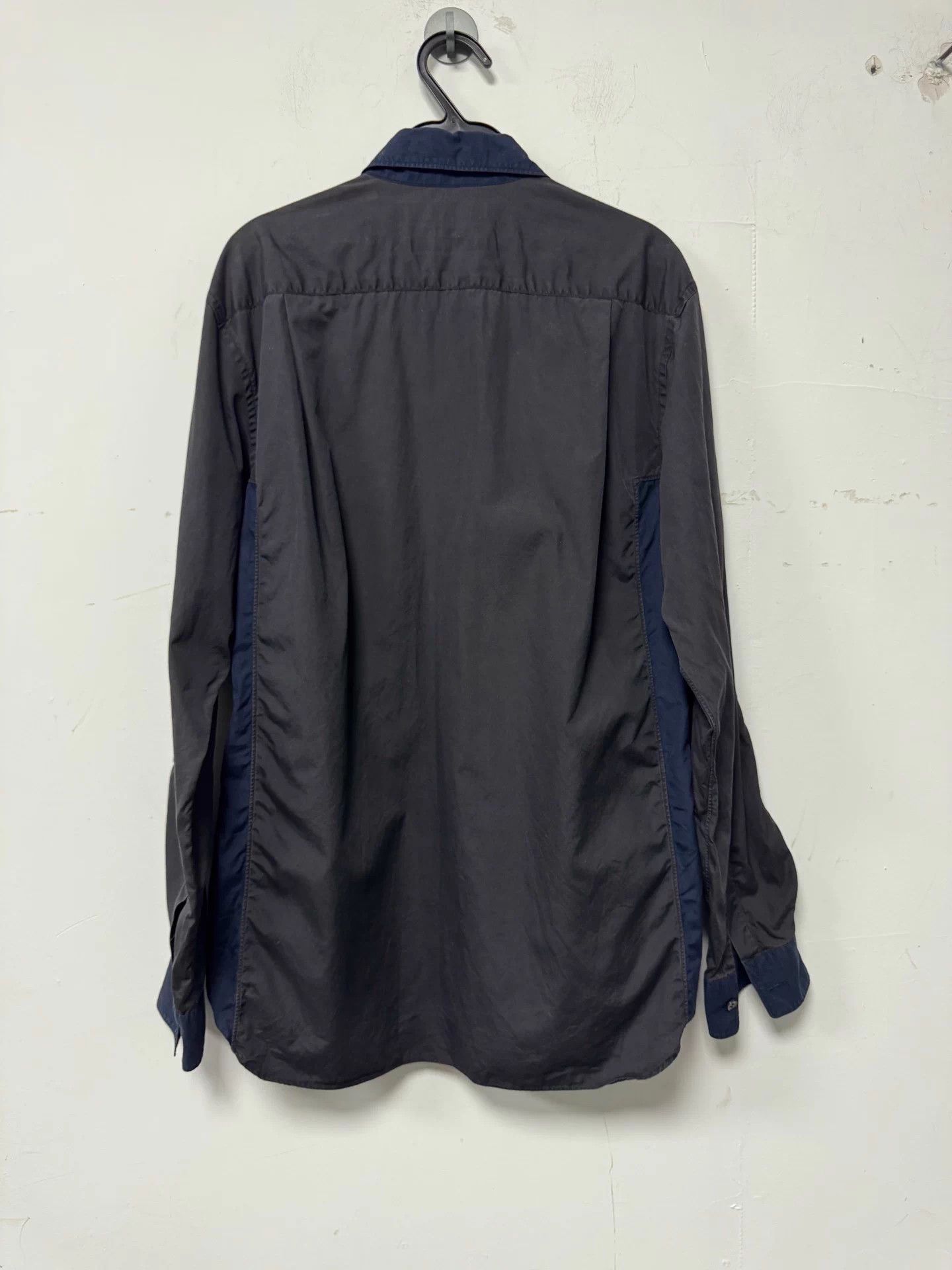Comme des Garcons CDG Shirt colorblock LS S blue/black Size US S / EU 44-46 / 1 - 2 Thumbnail