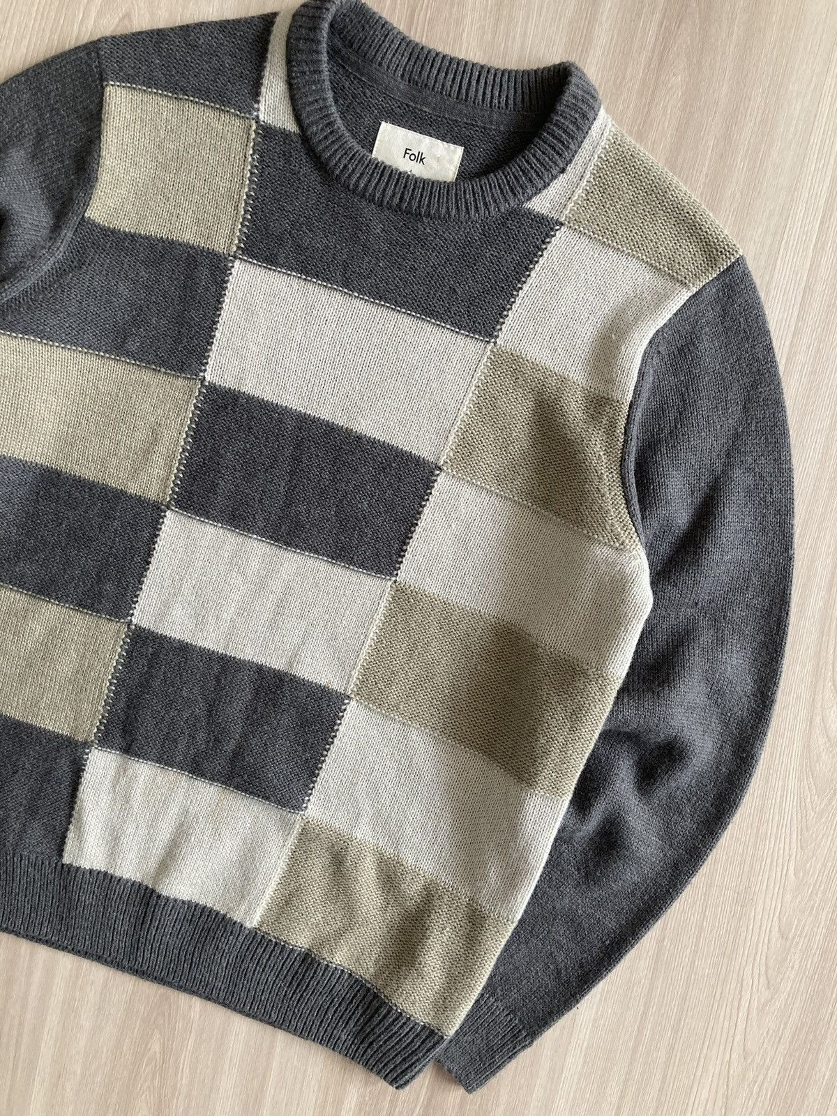 Folk Vintage Folk Flannel Knit Wool Sweater Japanese Style 00s Size US M / EU 48-50 / 2 - 4 Thumbnail