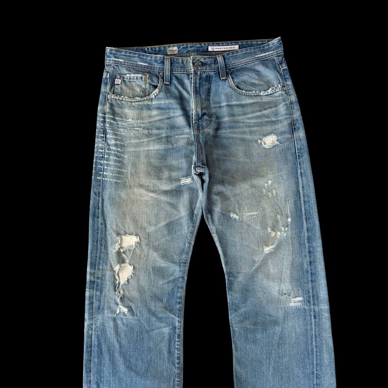 AG Adriano Goldschmied Vintage AG Adriano Goldschmied CampaignLoose Distressed Jean Size US 32 / EU 48 - 15 Thumbnail