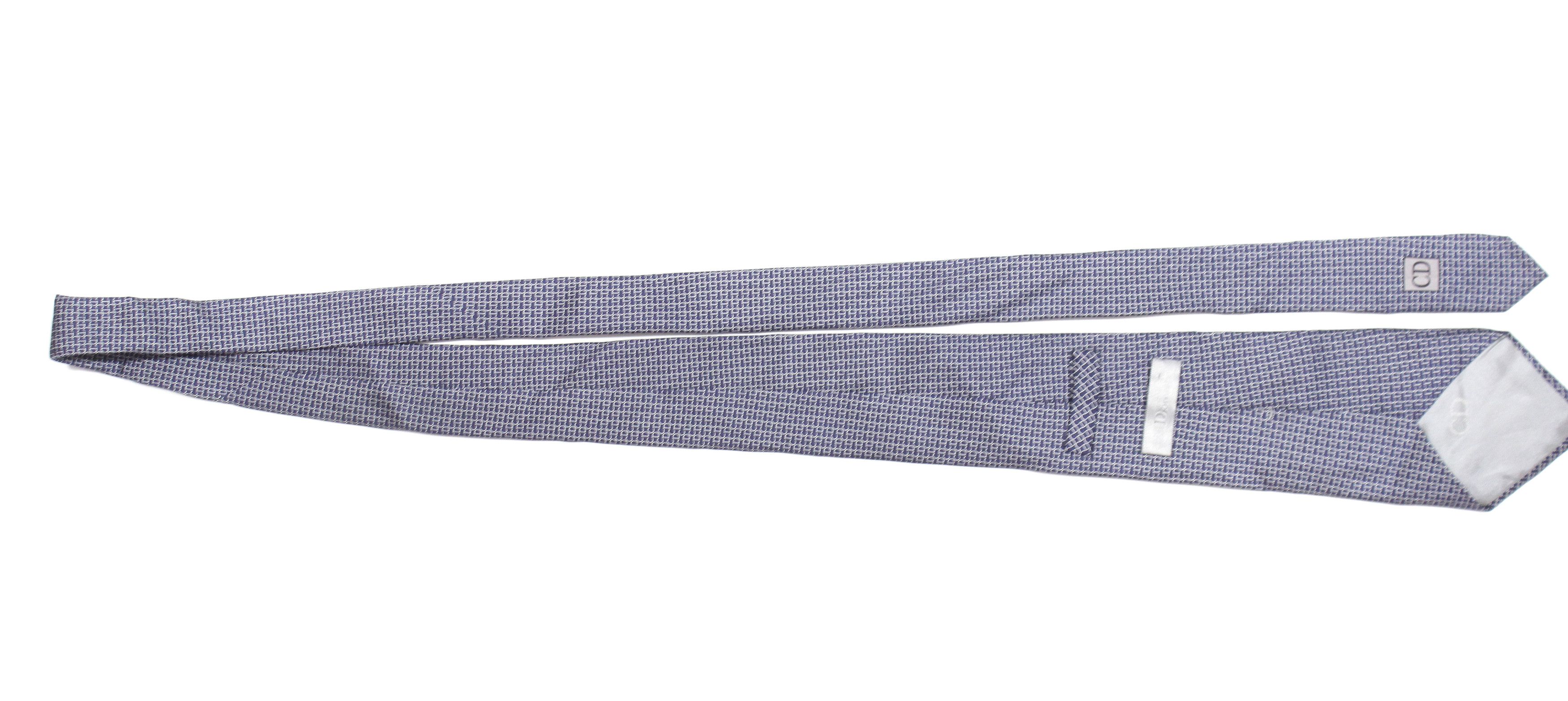 Dior × Hedi Slimane Homme Hedi Era CD Monogram Silk Tie Vintage Size ONE SIZE - 3 Thumbnail