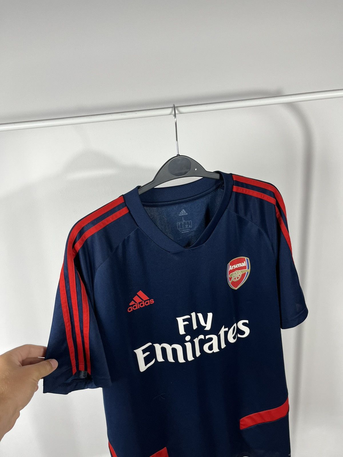 Adidas Adidas Arsenal Fly Emirates ClimaCool Jersey Navy Red L 2019 Size US L / EU 52-54 / 3 - 8 Thumbnail