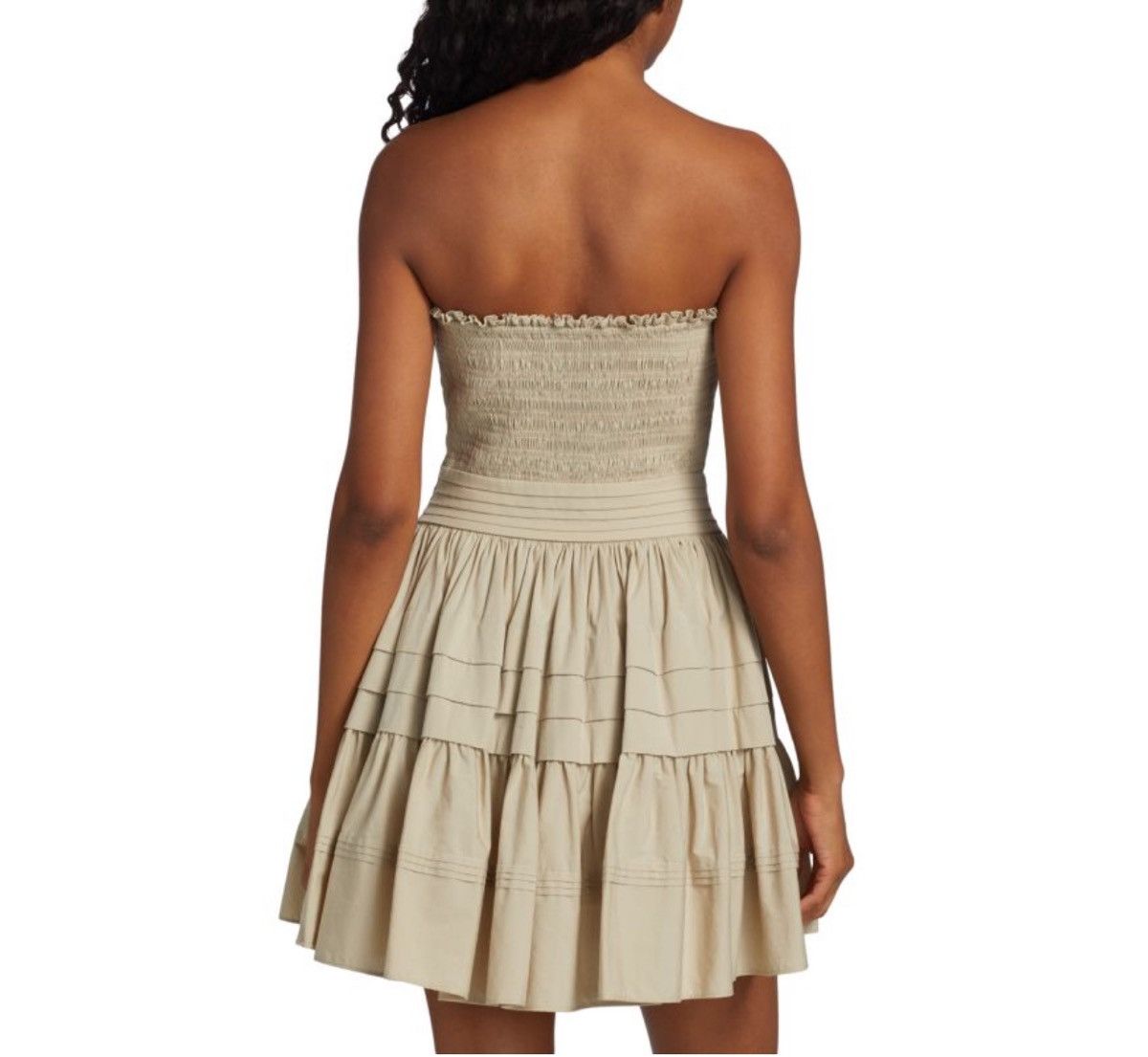 Ramy Brook Ramy Brook Oliver Stretch Poplin Smocked Minidress size 0 Size XS / US 0-2 / IT 36-38 - 3 Thumbnail
