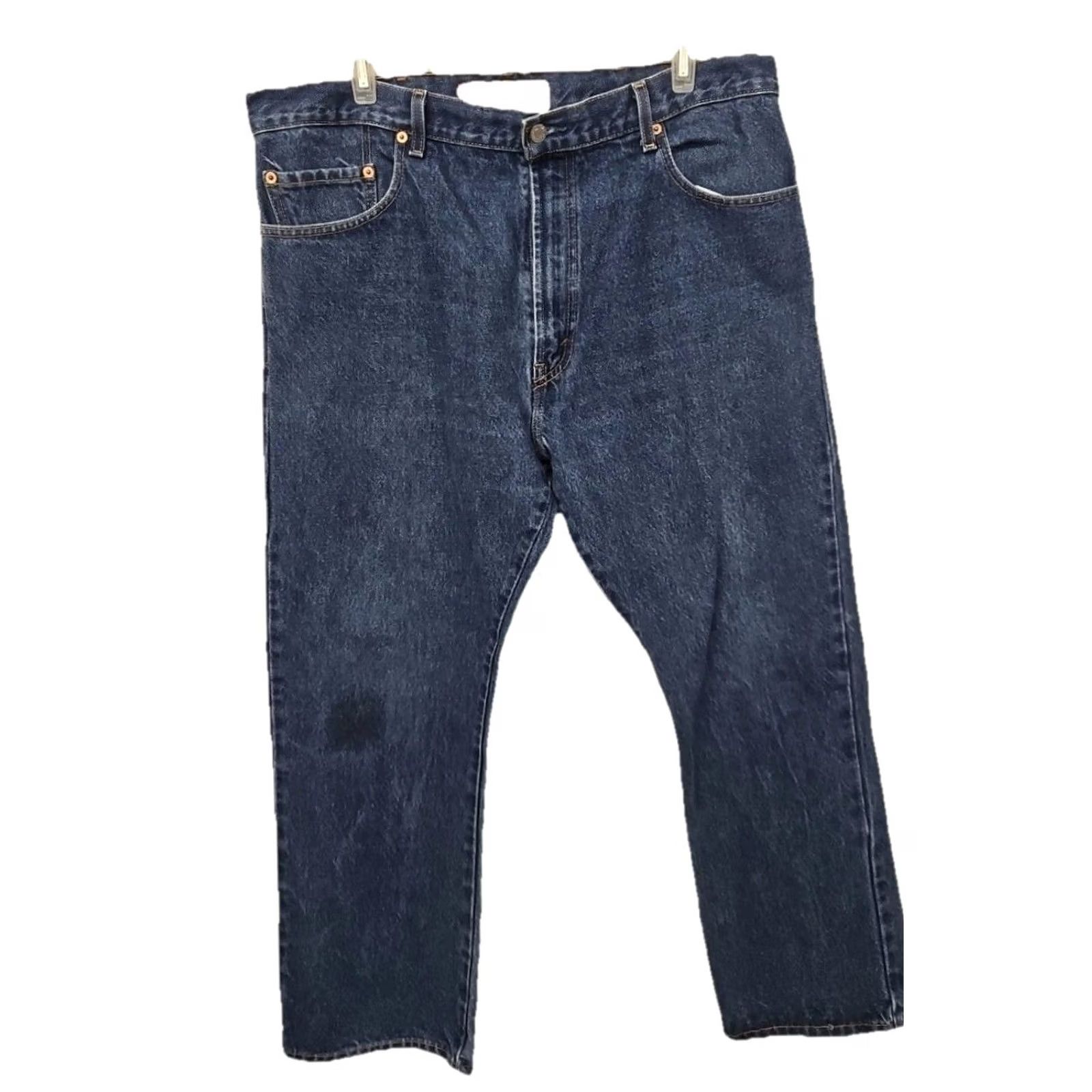 Levi's Levi’s 517 Bootcut Jeans 38x30 Blue Denim Distressed Regular Men Cowboy Work Denim Medium Wash Mexico Size US 38 / EU 54 - 2 Thumbnail