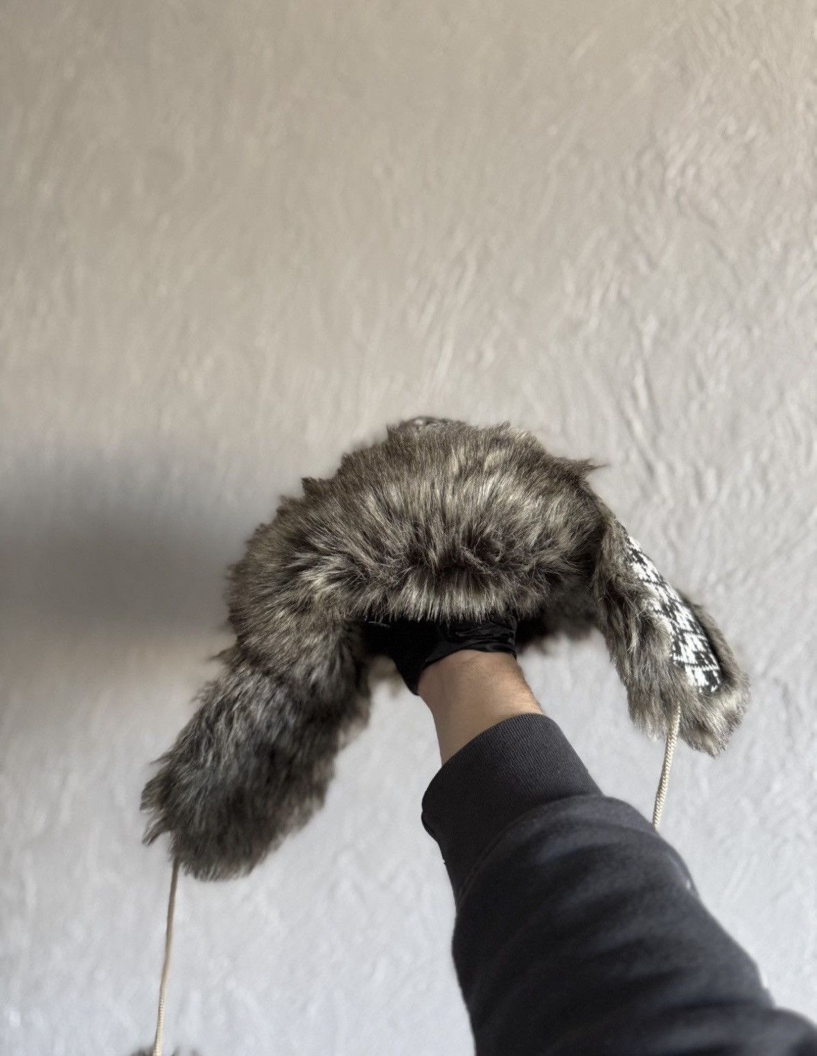 Vintage Y2K HYPE FUZZY MOHAIRE AVIATOR USSR USHANKA HAT Size ONE SIZE - 8 Thumbnail