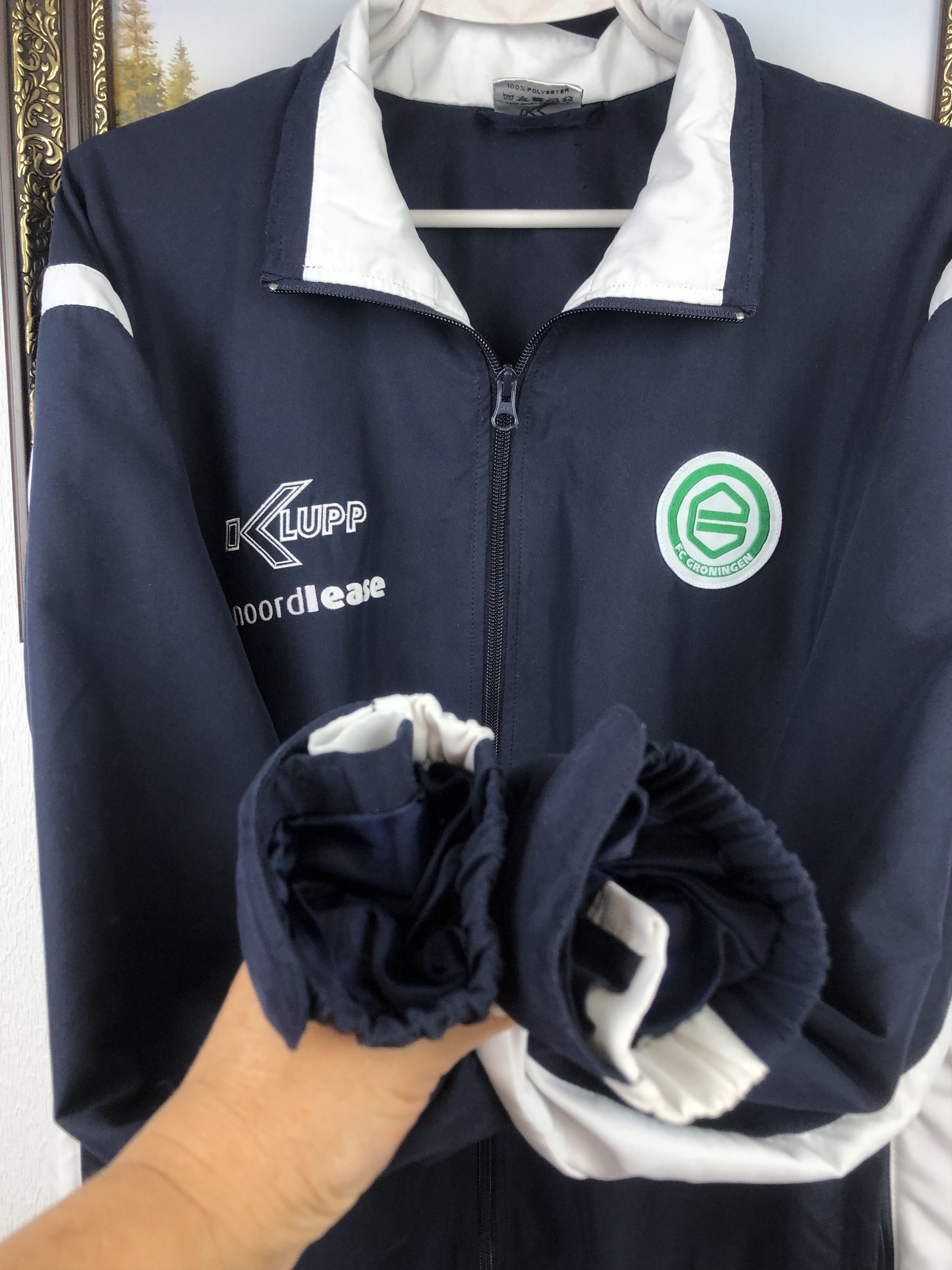 Vintage Vintage FC Groningen Football Jacket Soccer Track Top Size US L / EU 52-54 / 3 - 9 Thumbnail