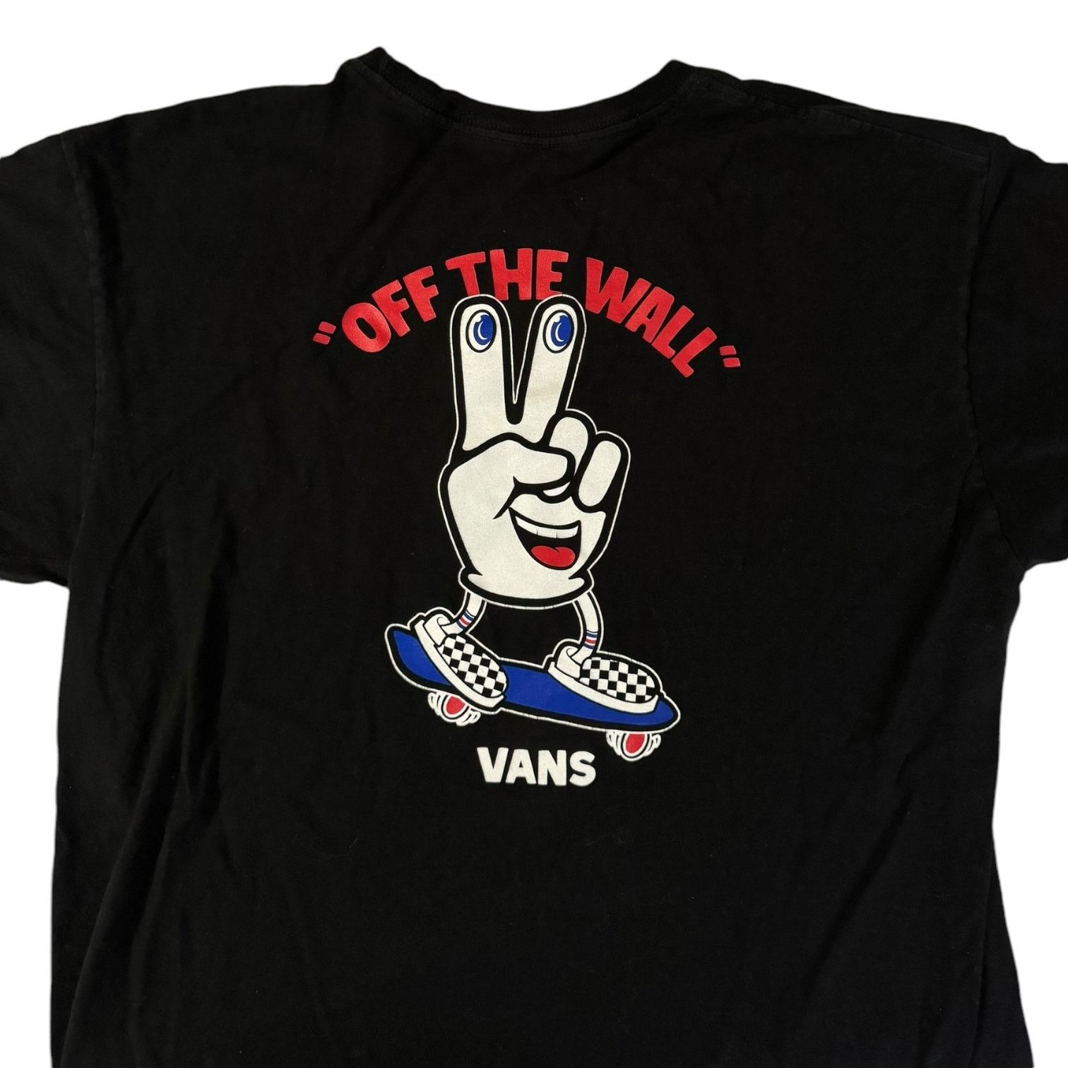 Vans VANS Classic Off the Wall Two Fingers Black T Shirt Large Size US L / EU 52-54 / 3 - 3 Thumbnail