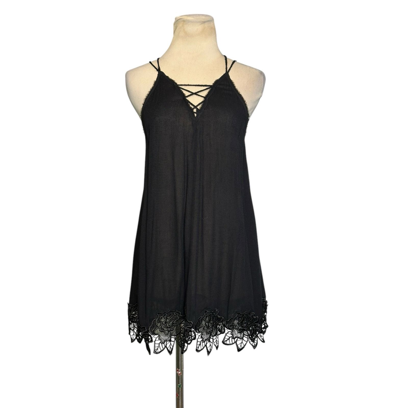 Free People Free People Wicked Spell black mini dress size XS Size XS / US 0-2 / IT 36-38 - 13 Thumbnail