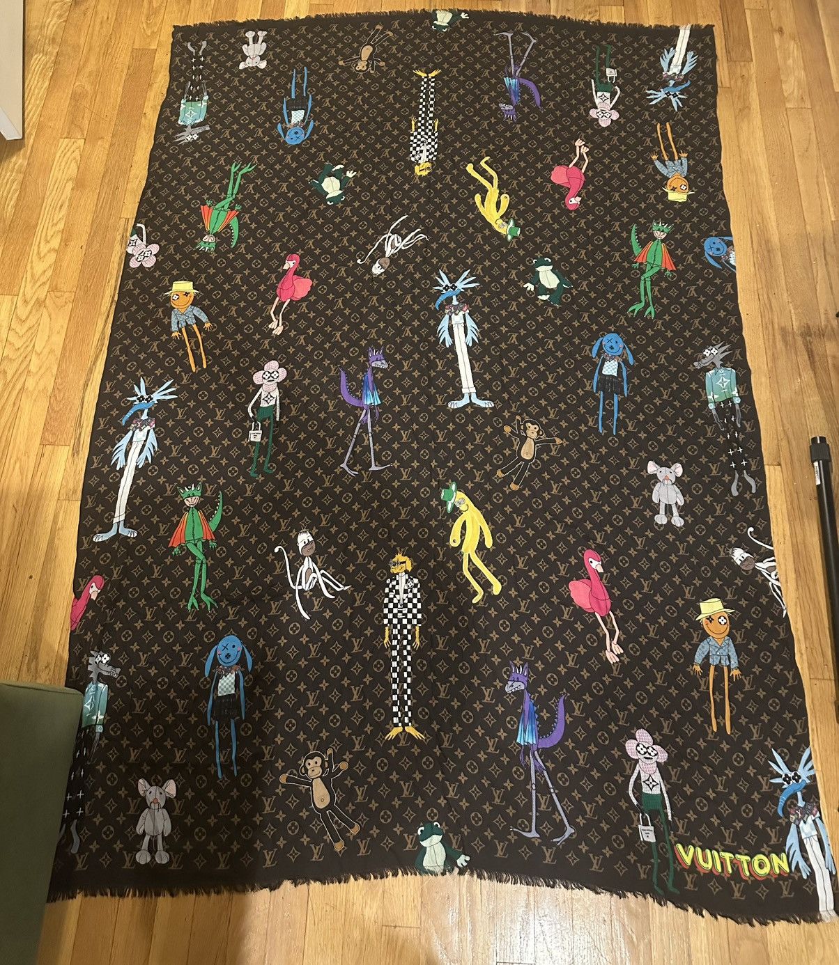 Louis Vuitton LOUIS VUITTON, Louis Vuitton x Virgil Abloh Chair Scarf Size ONE SIZE - 6 Thumbnail