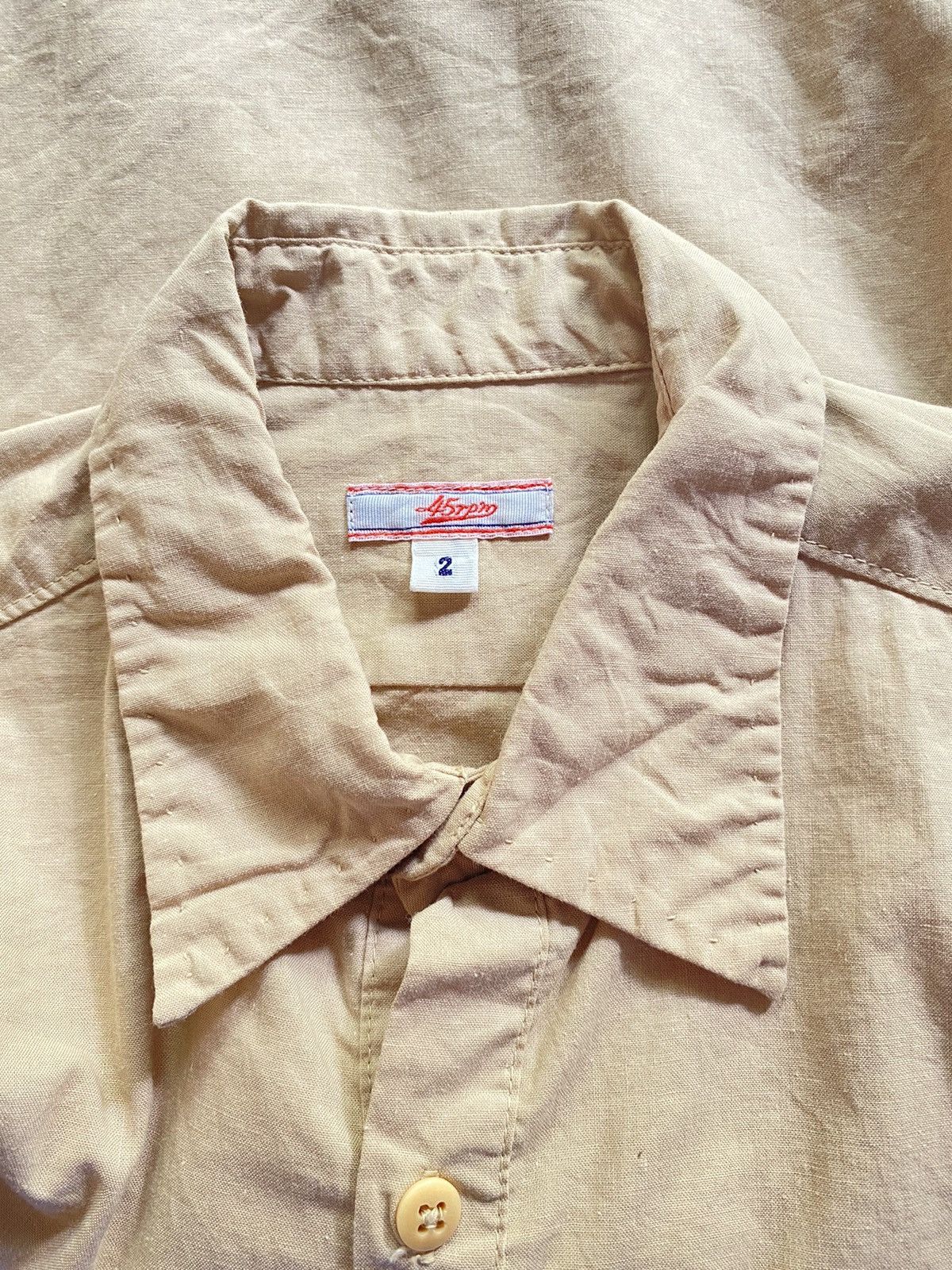 45rpm 45rpm Light Brown 3/4 Sleeve Pullover Blouse Size XS / US 0-2 / IT 36-38 - 7 Thumbnail