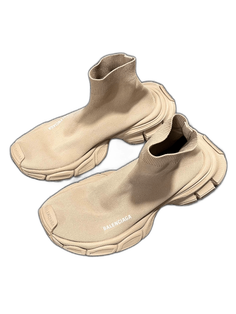 Balenciaga Balenciaga Slip-On Socks Shoes in Beige-yf Size US 11 / EU 44 - 1 Thumbnail