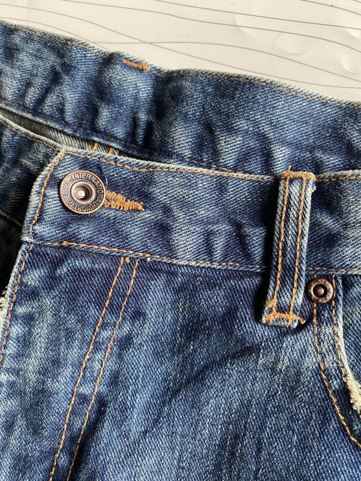 Japanese Brand Japanese Nylus Ripped Denim Jeans Size US 34 / EU 50 - 6 Thumbnail