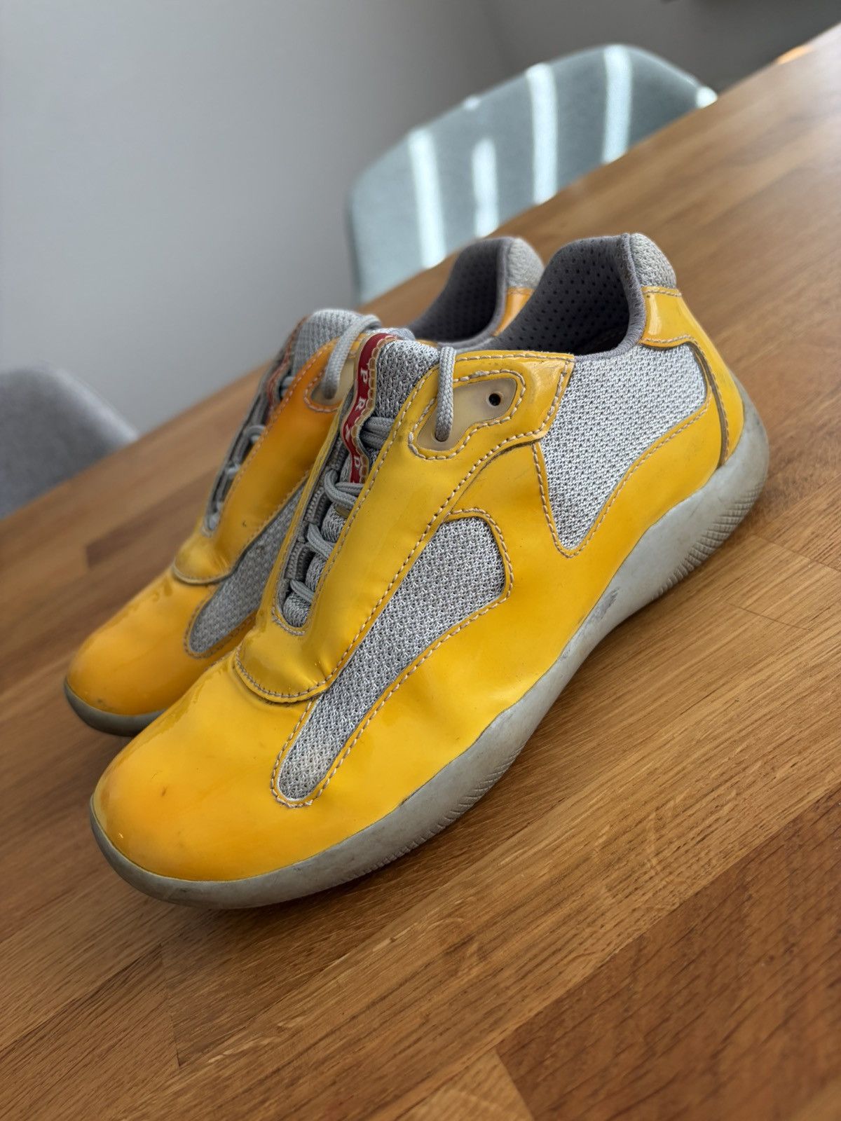 Prada Archival Prada America's Cup yellow sneakers 34 Size US 4 / IT 34 - 8 Thumbnail