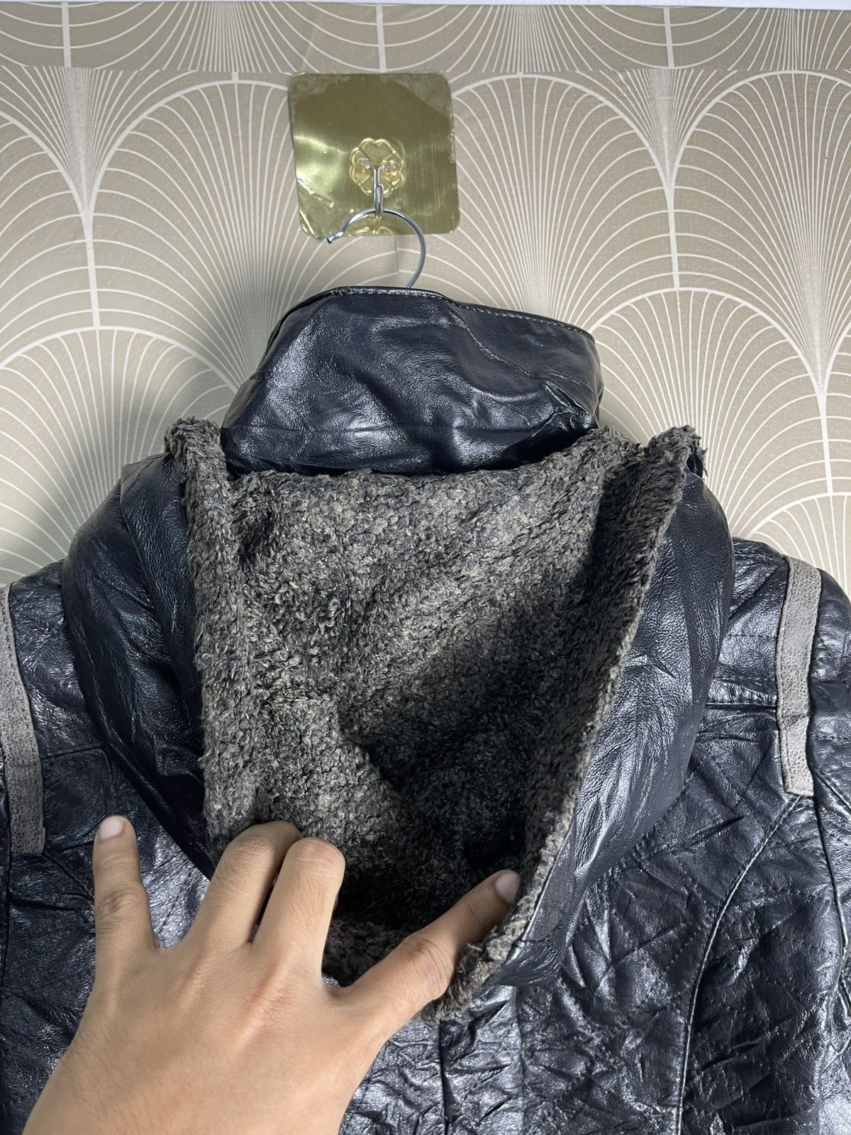 Danier 90s DANIER LEATHER JACKET FUR HOOD RARE DESIGN Size S / US 4 / IT 40 - 21 Thumbnail