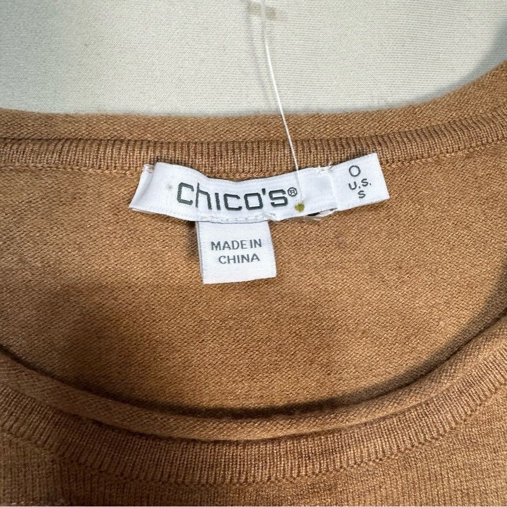 Chicos New Chico's ECOVERO Sequin Animal Print Soft Sweater Size 0 Size S / US 4 / IT 40 - 7 Thumbnail