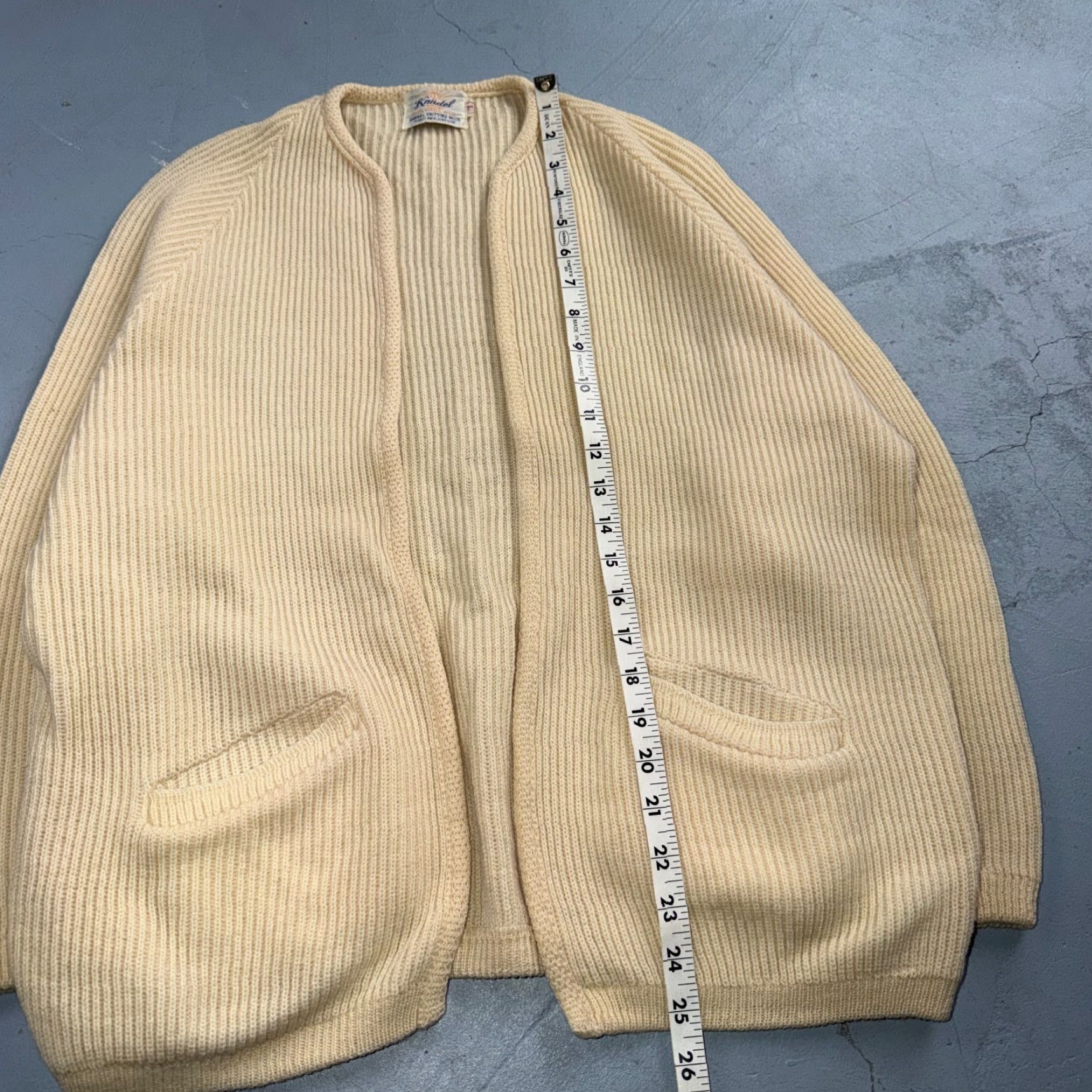 Vintage VTG Kandel Woolen Mills Open Front Cardigan Wool Sweater L Women Rockabilly 50s Vintage Size L / US 10 / IT 46 - 4 Thumbnail