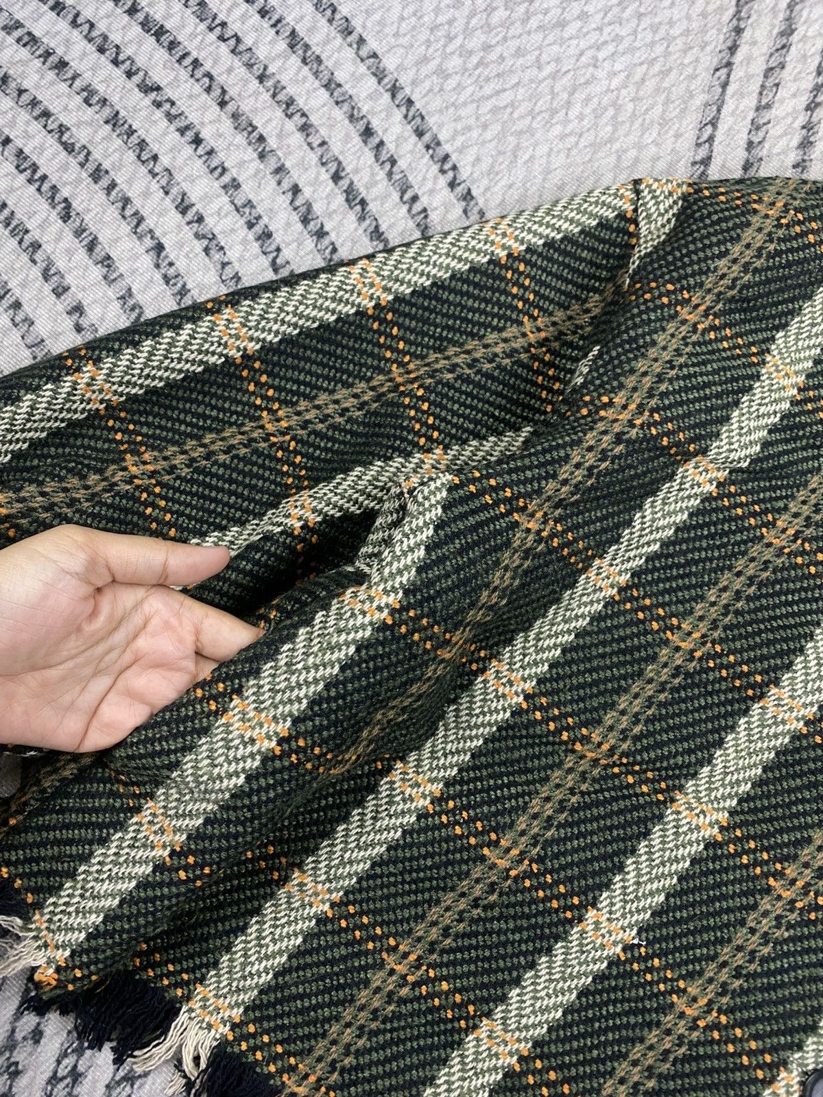 Japanese Brand Vintage Jeanasis Green Checked Fullbutton Jacket Size L / US 10 / IT 46 - 6 Thumbnail