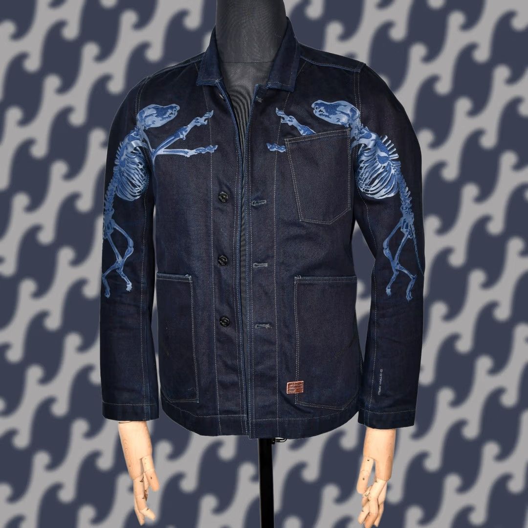 G-Star G-Star Raw Trigger 3D Cropped Blazer Jacket Men M Denim Blue Shirt Hoodie? Size 40R - 1 Thumbnail