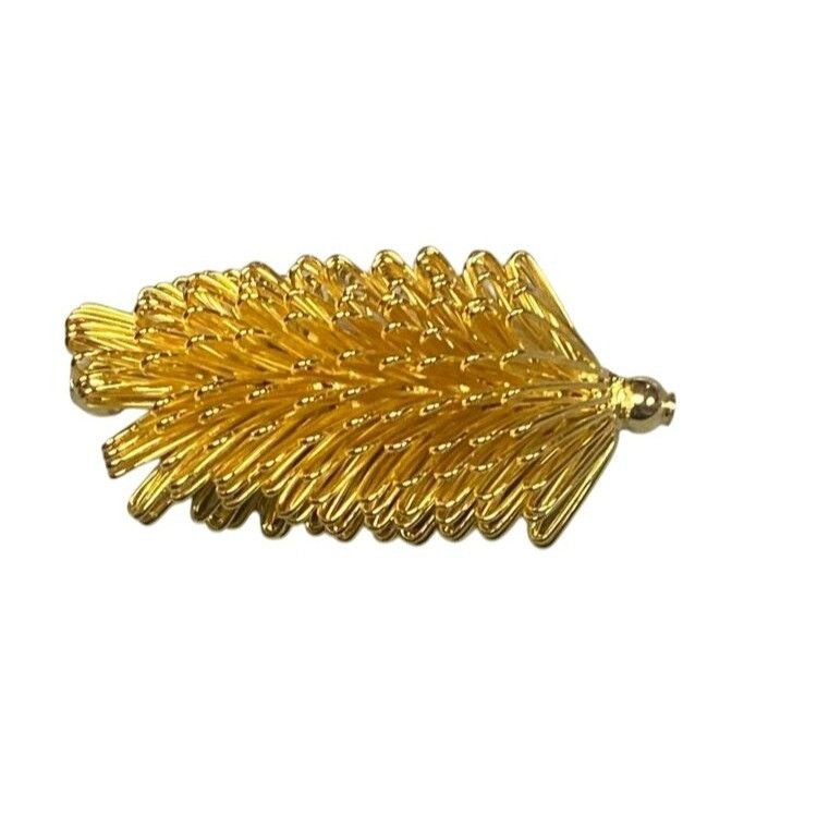 Other Rare Vintage Gold-Tone Leaf Pine Cone Brooch Pin Brooch With Size ONE SIZE - 1 Thumbnail