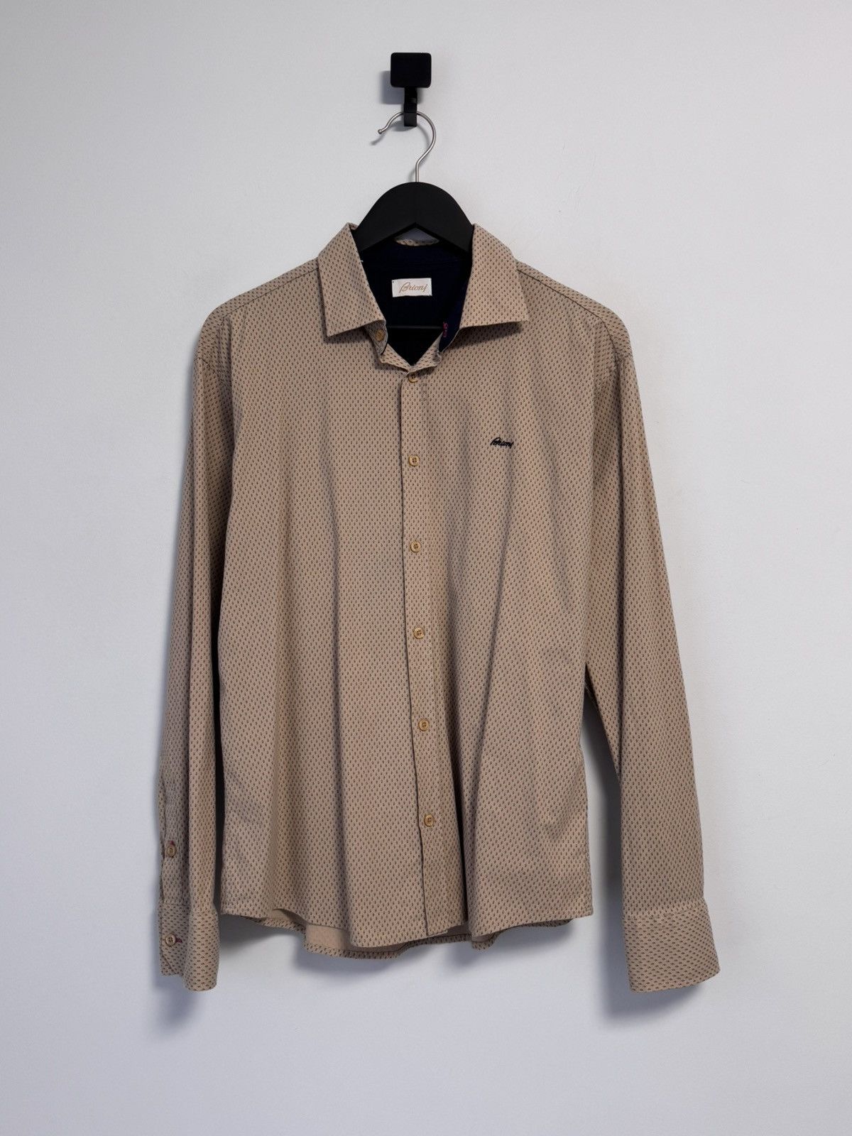 Brioni Brioni Button Up Shirt Luxury Size US S / EU 44-46 / 1 - 1 Thumbnail