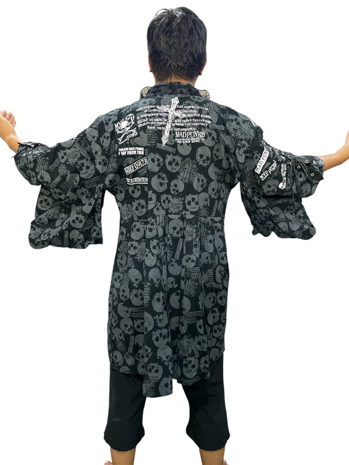 Seditionaries Mad Punks Skull Print Yukata Kimono Size US L / EU 52-54 / 3 - 3 Thumbnail