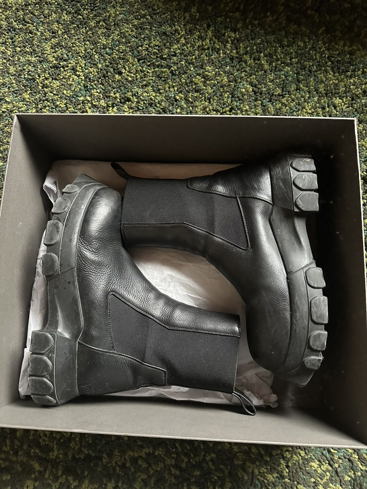 Rick Owens tractor boots