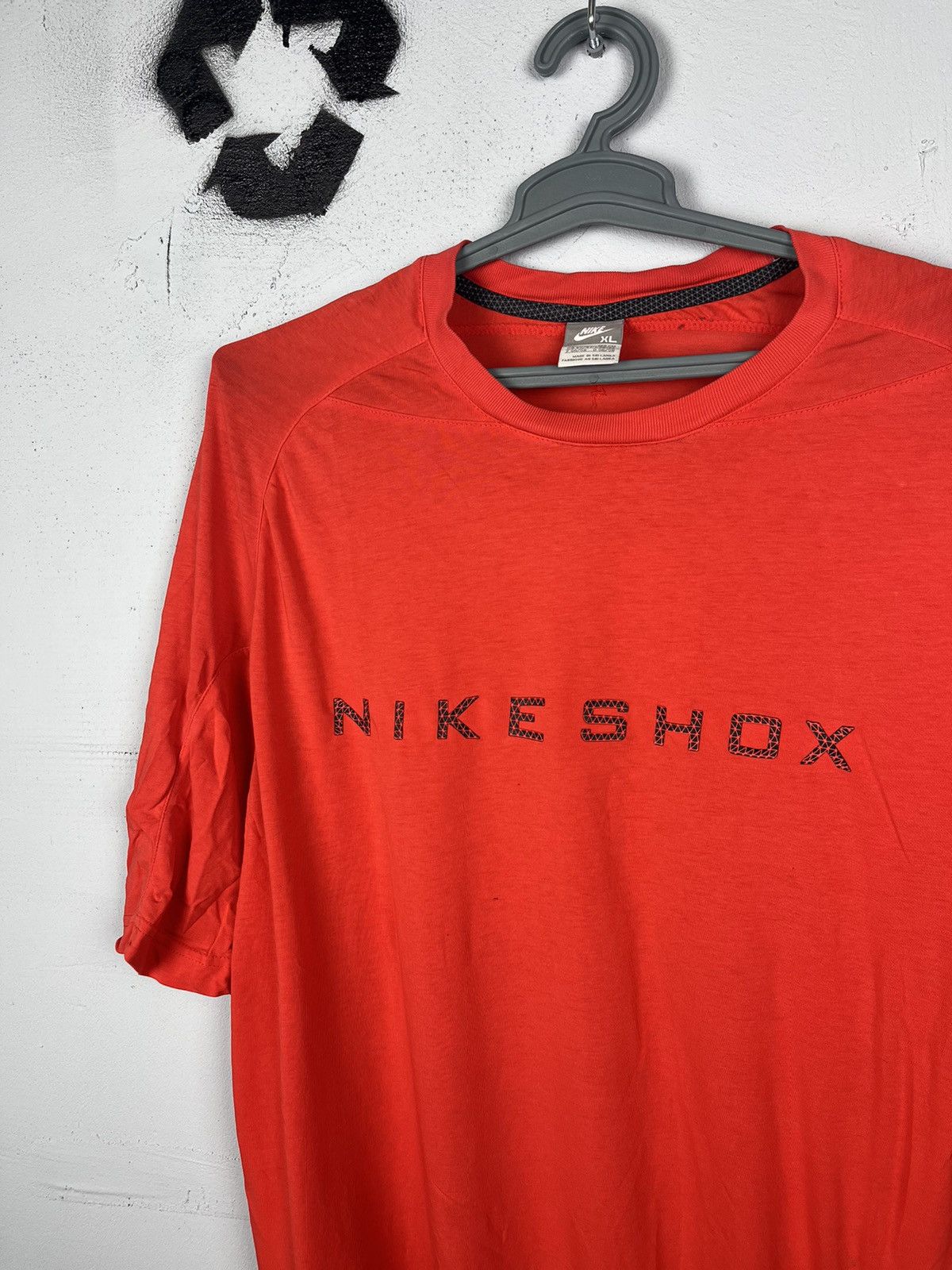 Pre-owned Hype X Nike Y2k Nike Shox Drill Tee T Shirt In Orange