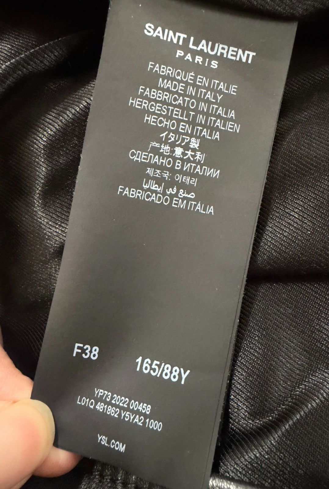 Saint Laurent Paris Saint Laurent SLP L01 Moto Zipper Leather Jacket Sz. 38 Size S / US 4 / IT 40 - 4 Thumbnail