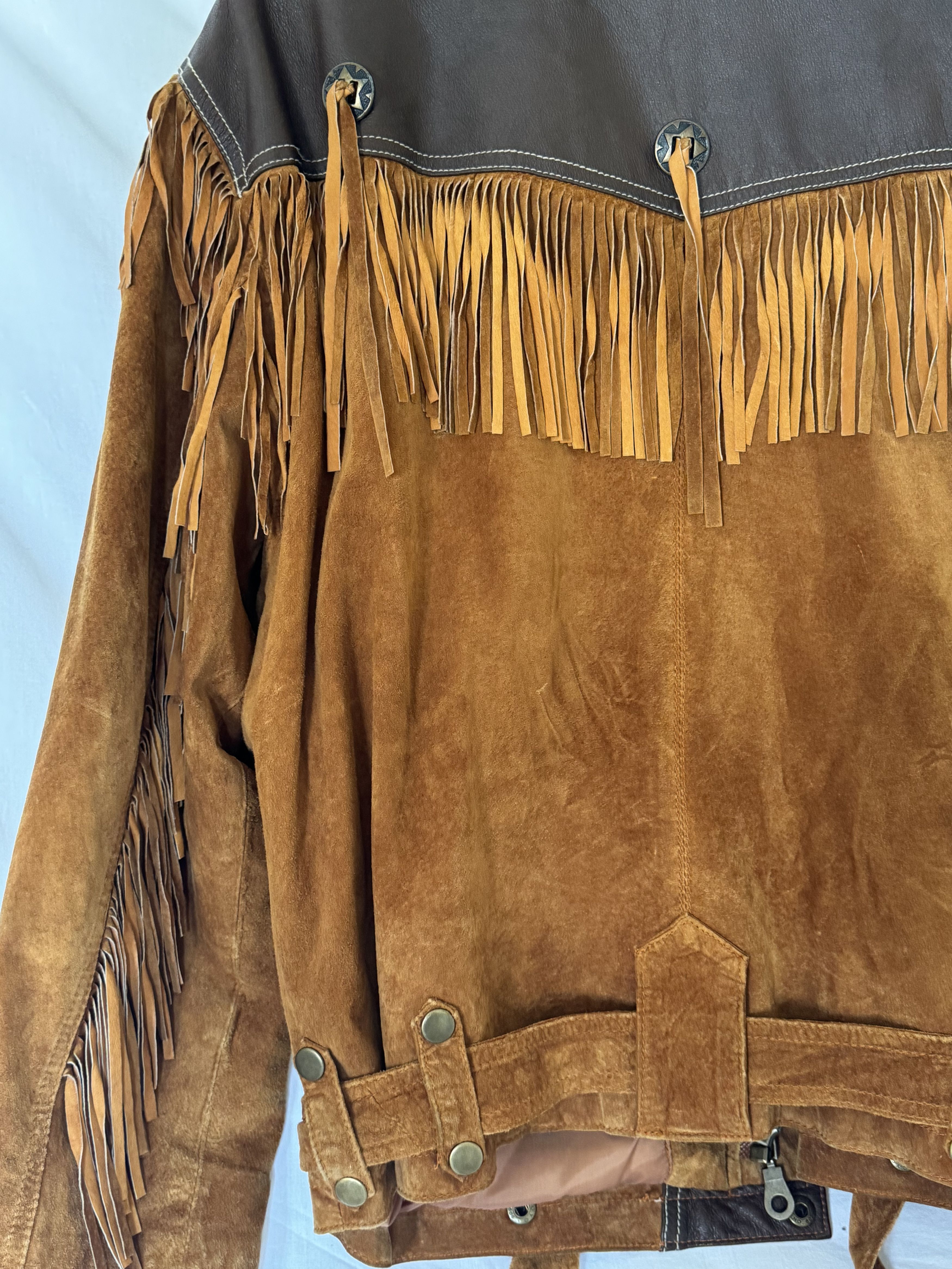 Cowboy Equipment × Vintage Vintage Western Fringe Suede & Leather Jacket Visvim - esque Size US L / EU 52-54 / 3 - 11 Thumbnail