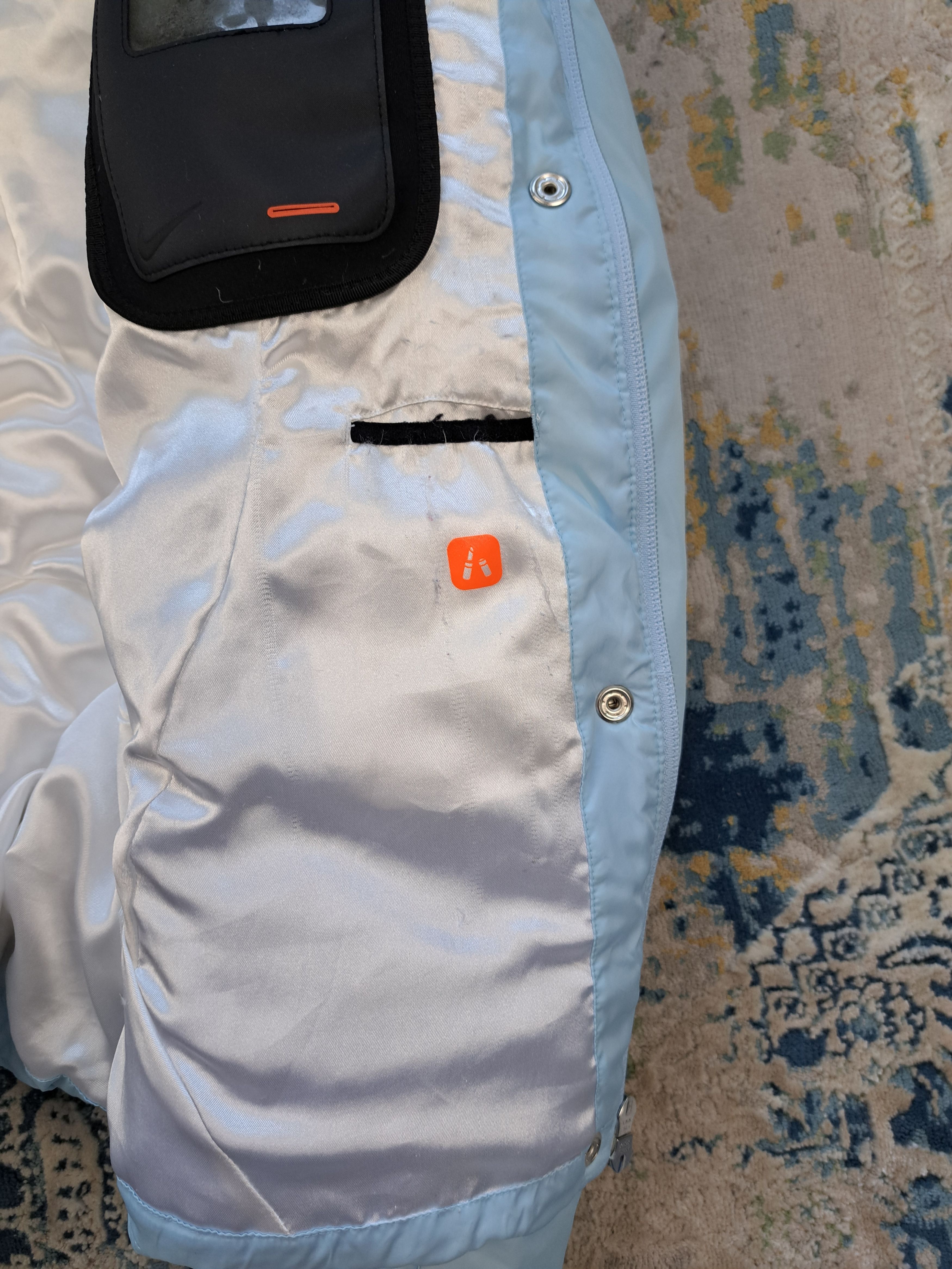 Nike Vintage 00s Nike Baby Blue Down Jacket y2k Gorpcore ACG Size M / US 6-8 / IT 42-44 - 9 Thumbnail