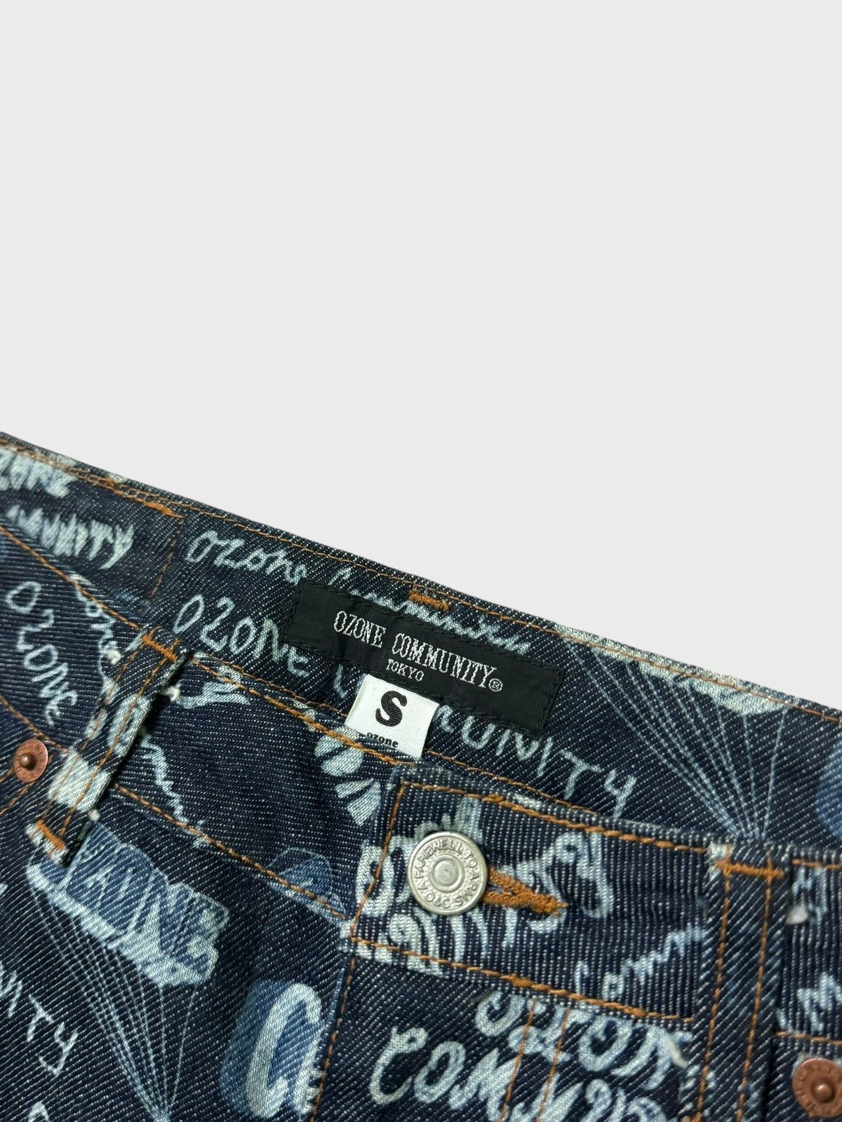 Japanese Brand × Vintage Flared OZONE COMMUNITY Overpinted Hysteric Glamour Style Size US 27 - 8 Thumbnail