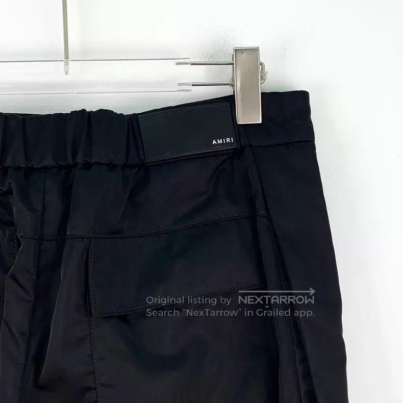 Amiri Amiri Black Logo Printed Sports Pants, Long Length Size US 32 / EU 48 - 6 Thumbnail