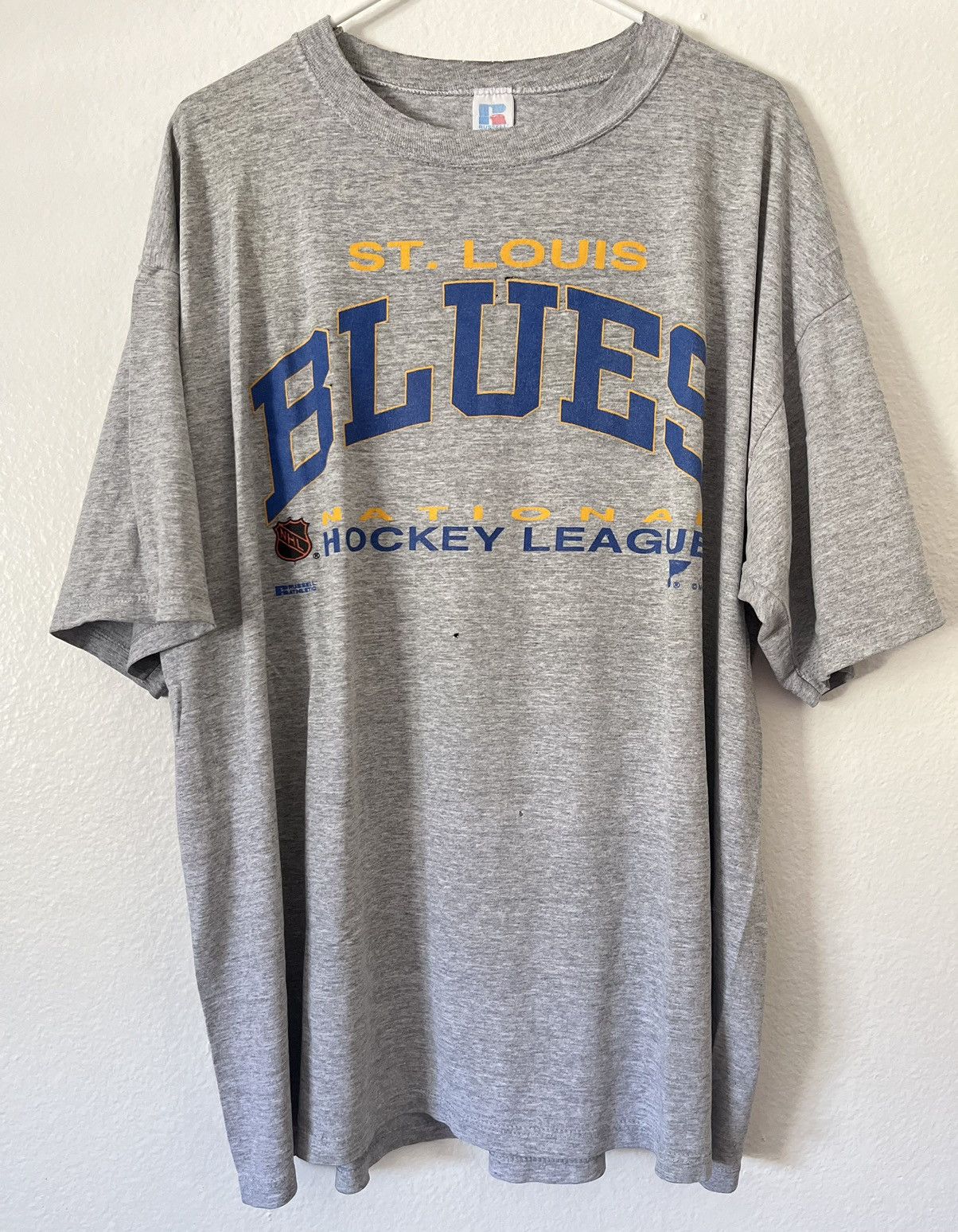 NHL × Vintage 90s St. Louis blues Hockey t shirt Size US XXL / EU 58 / 5 - 1 Thumbnail