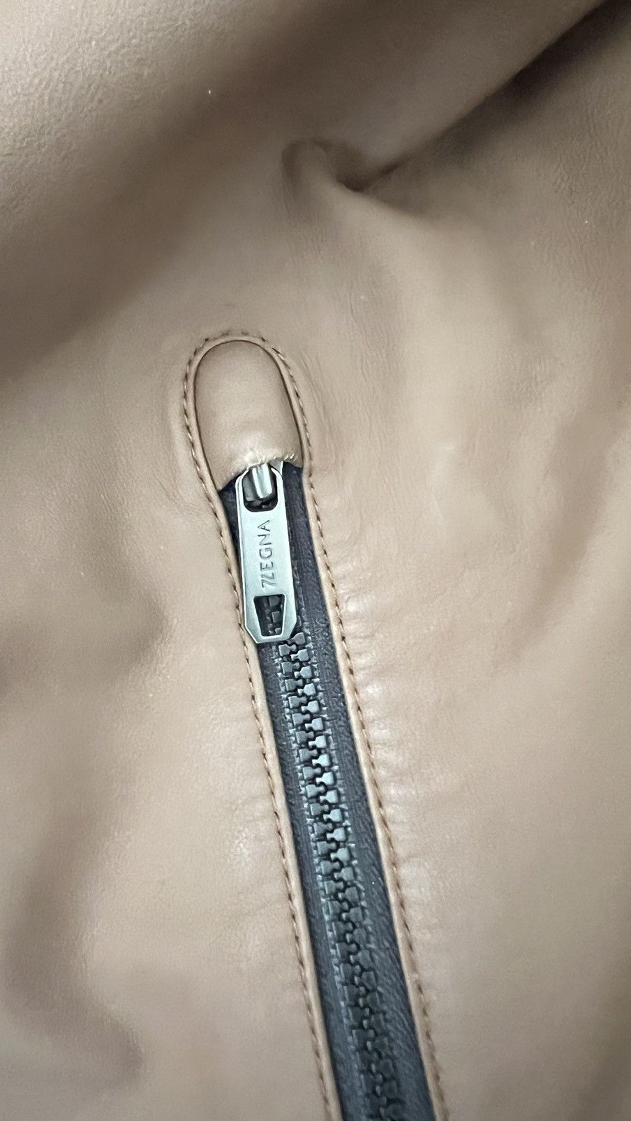 Z Zegna Zegna Leather Jacket Size US L / EU 52-54 / 3 - 3 Thumbnail