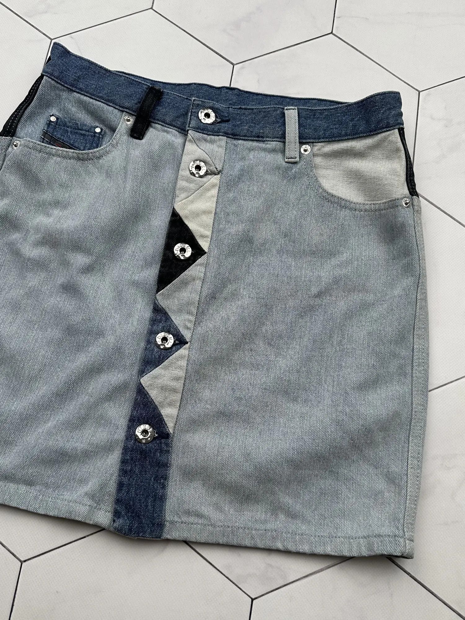 Diesel × Vintage Diesel Vintage Mini Skirt Size 27" / US 4 / IT 40 - 3 Thumbnail