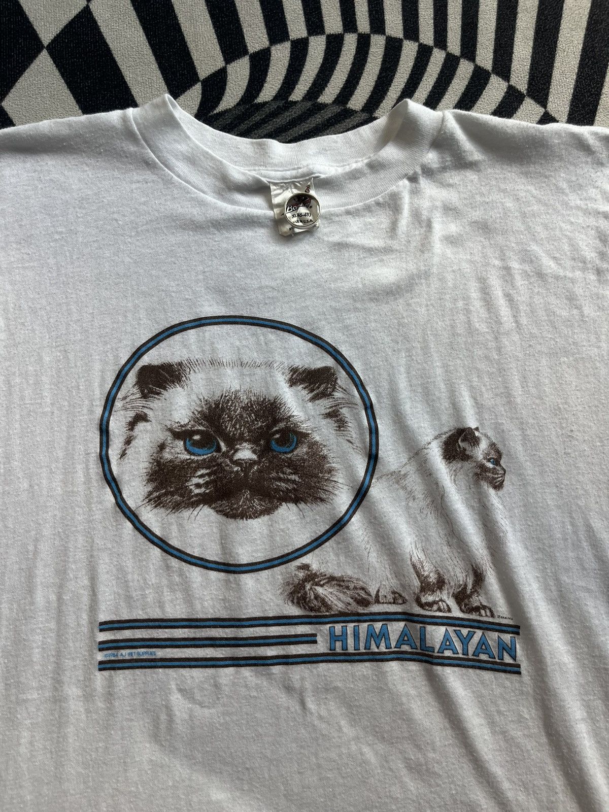 Arts & Science Vintage HIMALAYAN CAT 1984’s Tshirt Size US XL / EU 56 / 4 - 5 Thumbnail