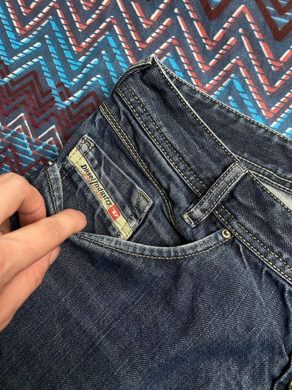 Diesel × Jean Vintage Diesel POIAK Industry Faded Jeans Pants Denim Size US 31 - 7 Thumbnail
