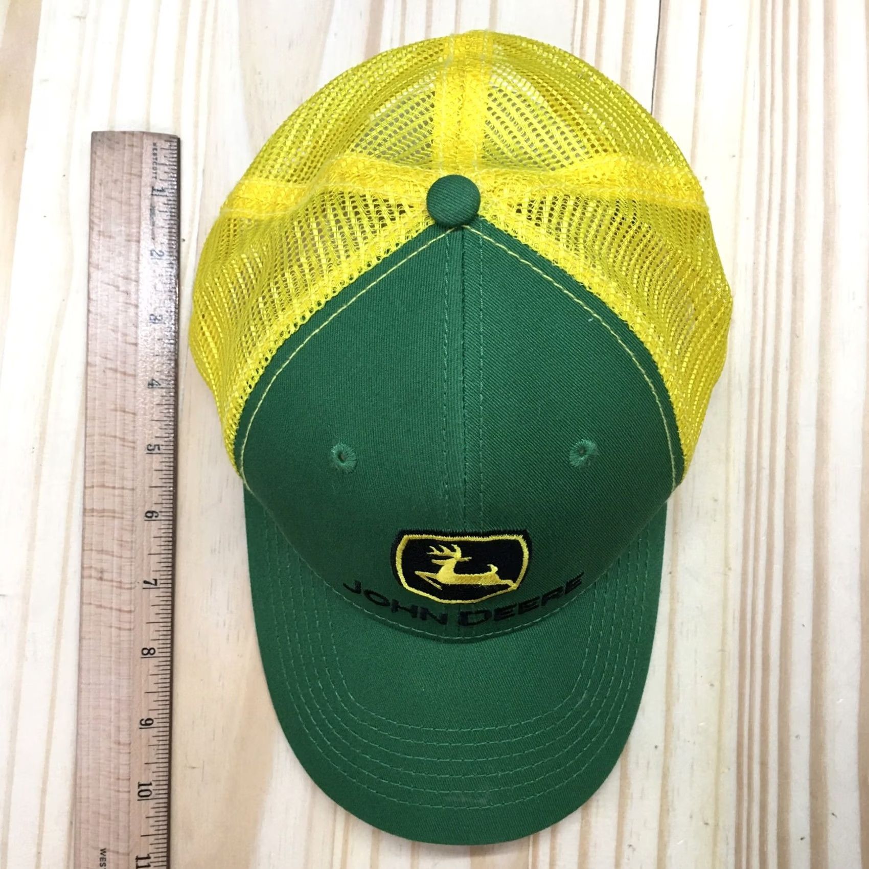 John Deere John Deere Trucker Hat Mens Green OS Adjustable Embroidered Logo Curved Brim Size ONE SIZE - 4 Thumbnail