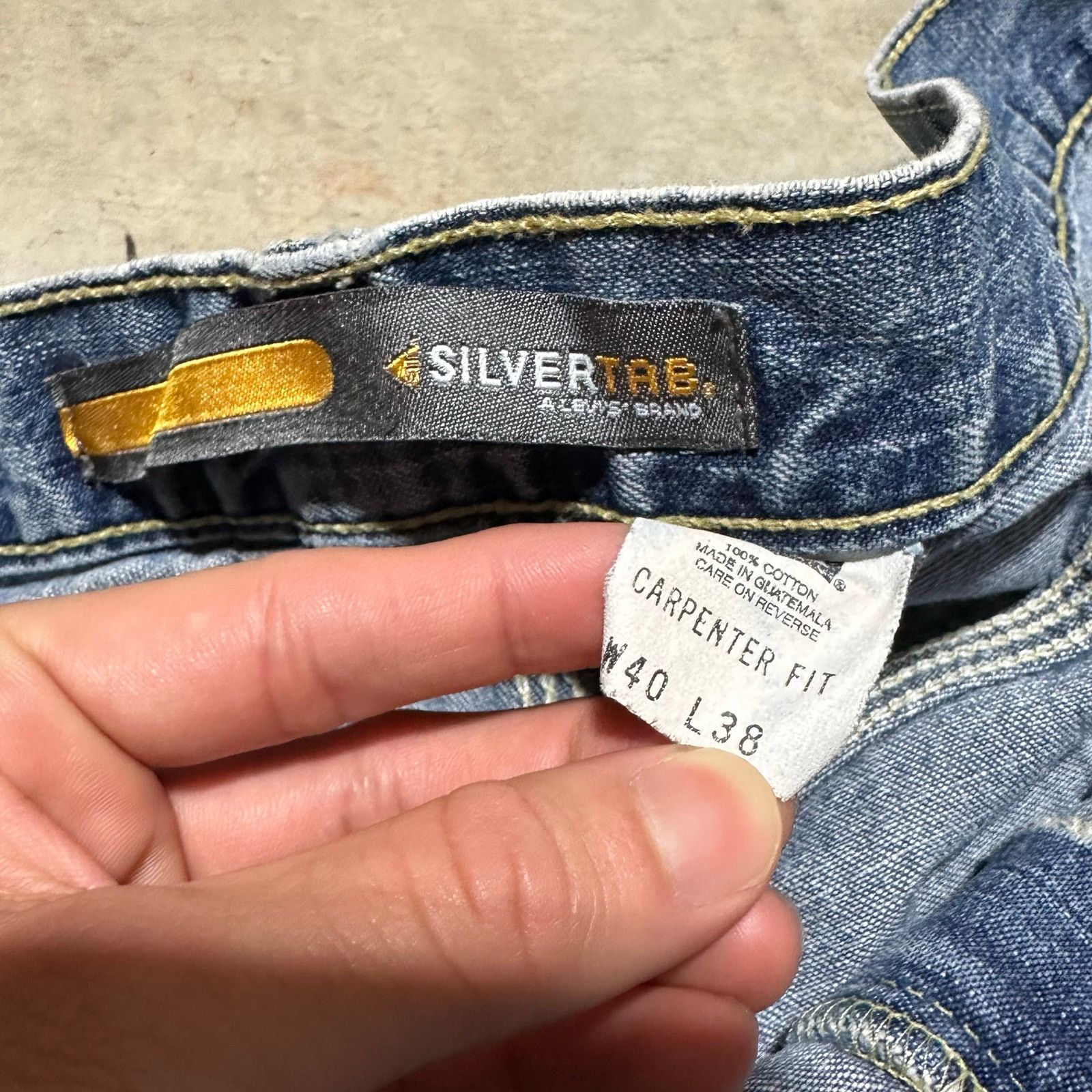 Levi's Vintage Levis Baggy Silver Tabs size 40x38 in Men Size US 40 / EU 56 - 3 Thumbnail