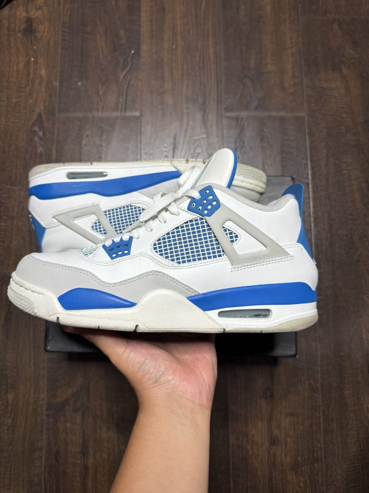 Jordan Brand Jordan 4 Retro Military Blue 2012 size 11 Size US 11 / EU 44 - 2 Thumbnail