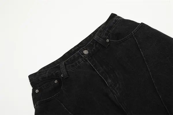 Japanese Brand VIBE Men's hip-hop washed trendy loose wide-leg cargo jeans Size US 32 / EU 48 - 4 Thumbnail