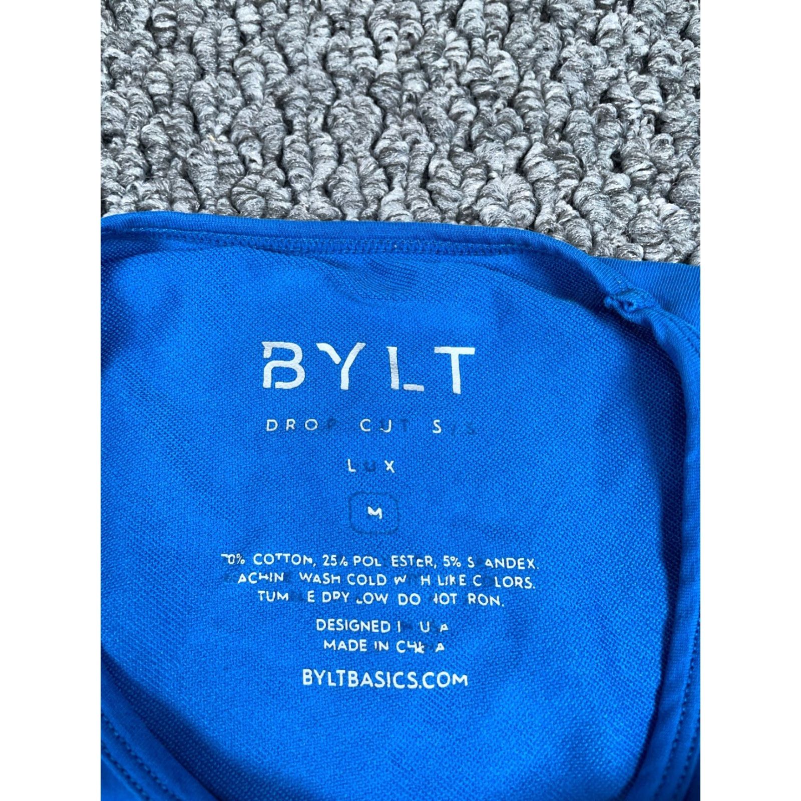 Vintage BYLT Drop Cut Lux pocket T-Shirt Mens Medium Blue Cotton Blend Athletic Wear Size US M / EU 48-50 / 2 - 3 Thumbnail