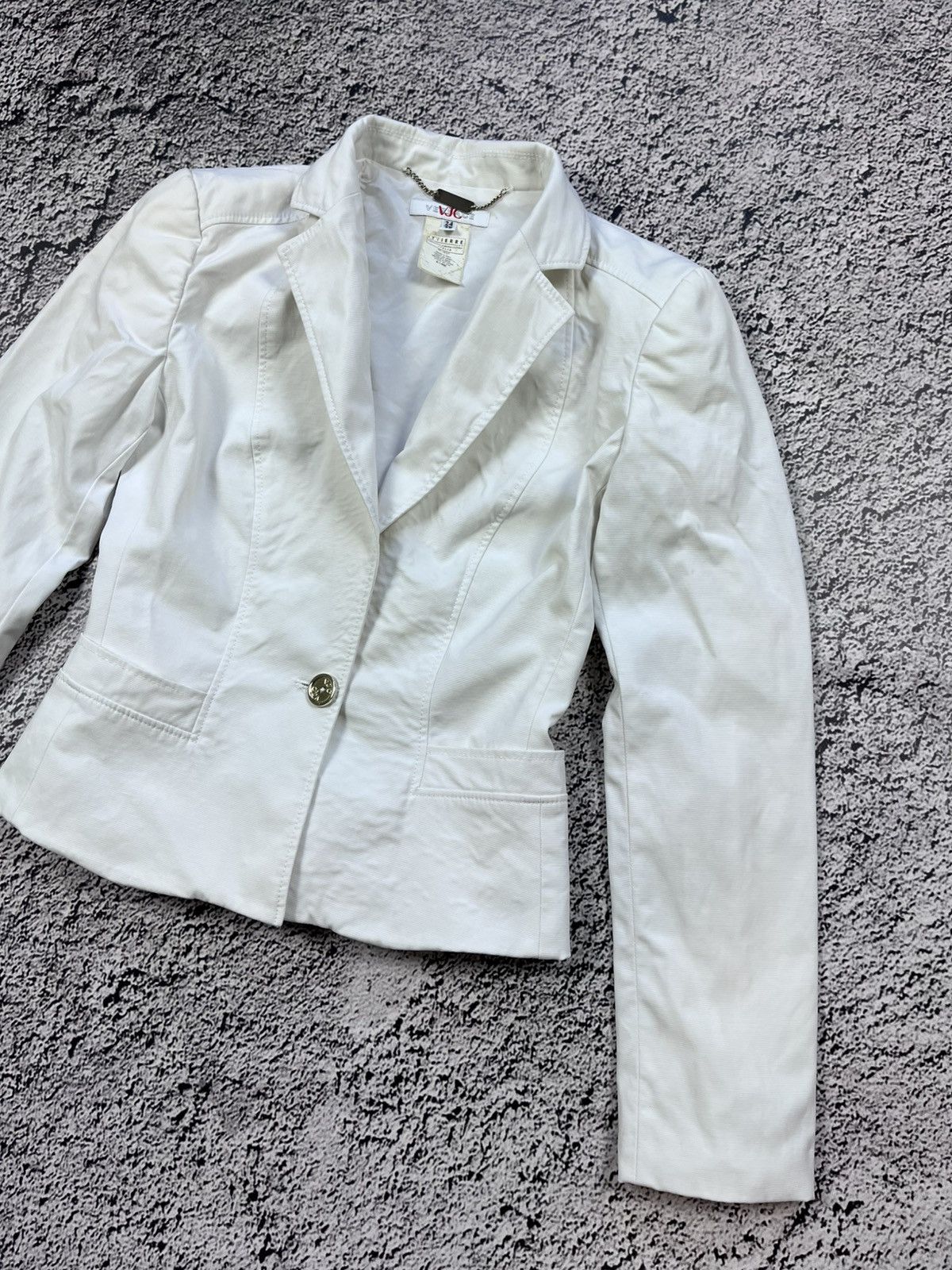 Versace Jeans Couture Vintage Versace VJC white blazer jacket size 38 Size XS / US 0-2 / IT 36-38 - 4 Thumbnail
